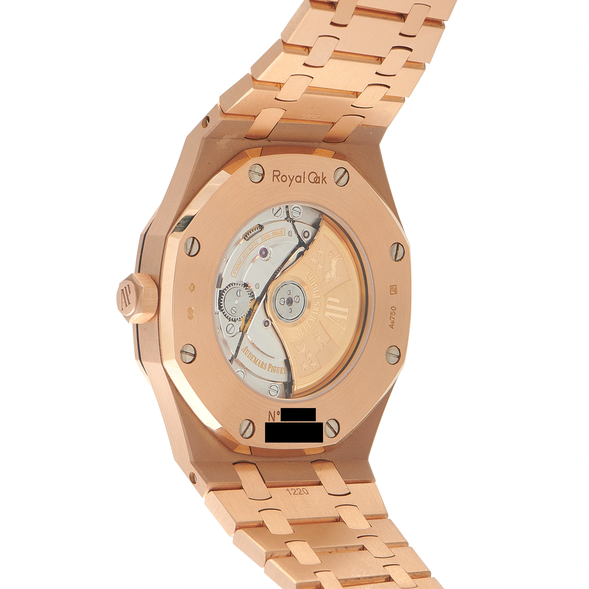 Audemars Piguet Royal Oak Blue Dial Rose Gold Watch 15400OR.OO.1220OR.03 - Image 3