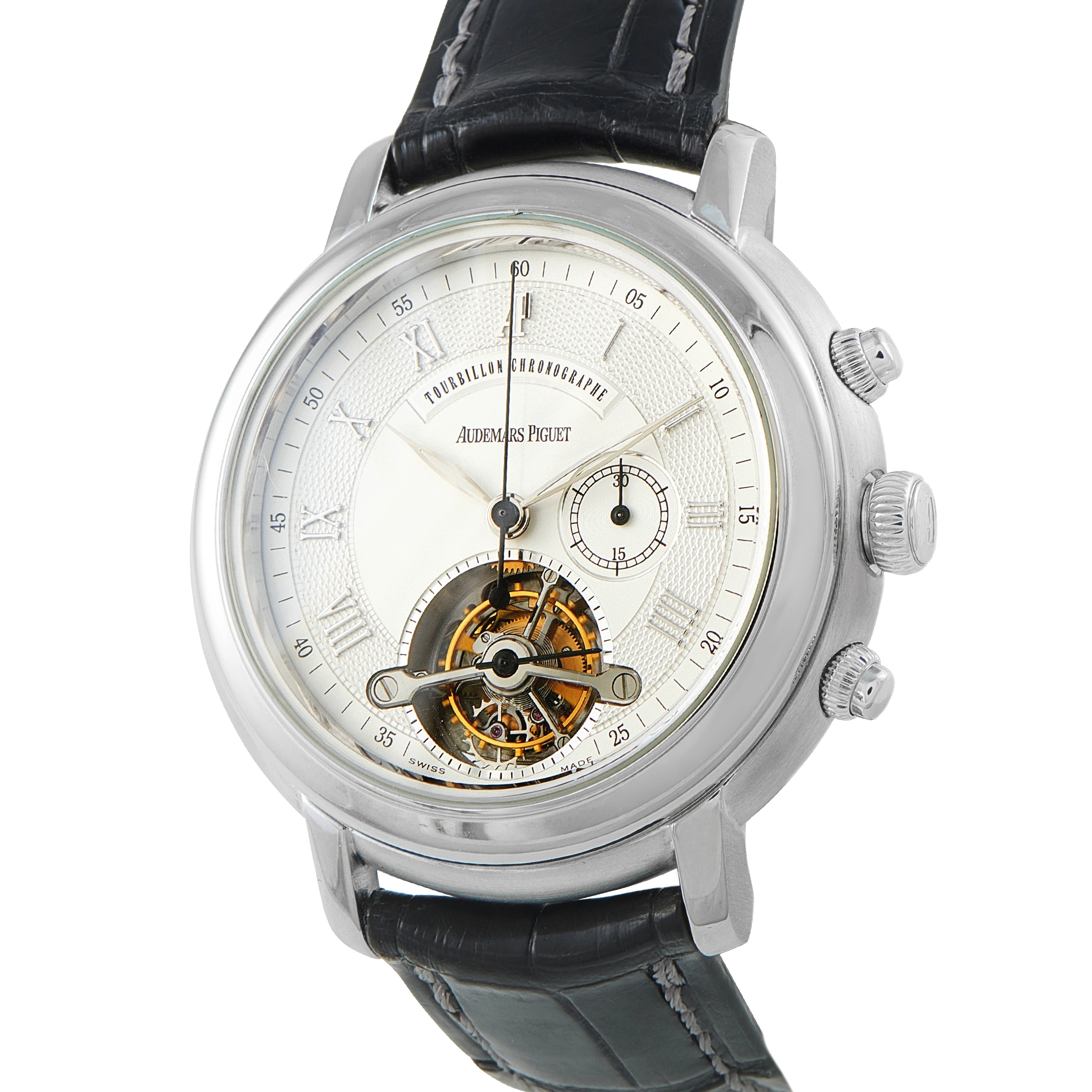 Audemars Piguet Jules Audemars Tourbillon Chronograph 18K White Gold Watch 25909BC.OO.D002CR.03 - Image 2