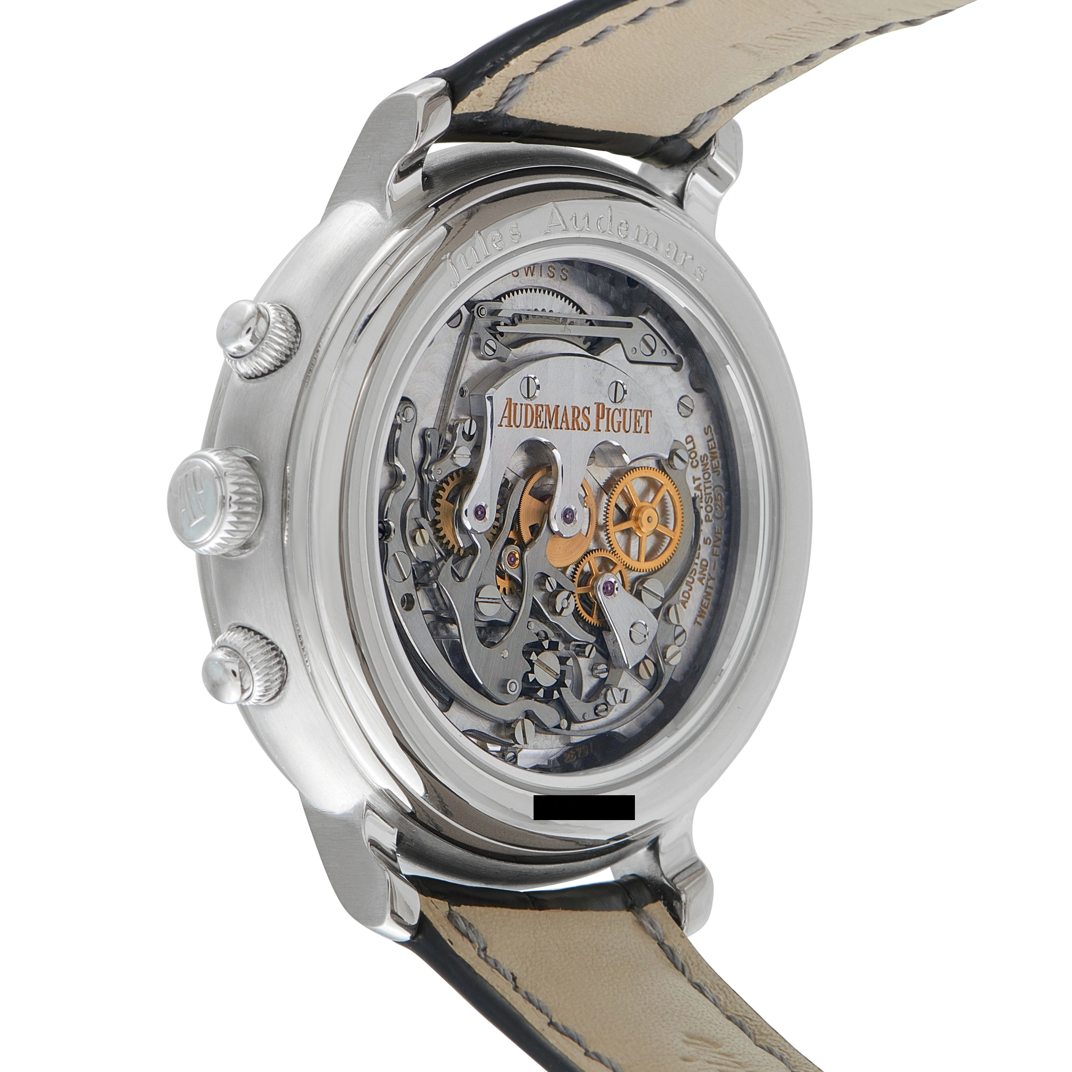 Audemars Piguet Jules Audemars Tourbillon Chronograph 18K White Gold Watch 25909BC.OO.D002CR.03 - Image 3
