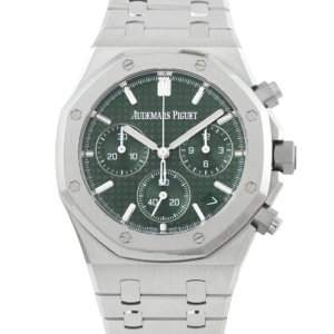 Audemars Piguet Royal Oak Chronograph "50th Anniversary" Green Dial Steel Watch 26240ST.OO.1320ST.04