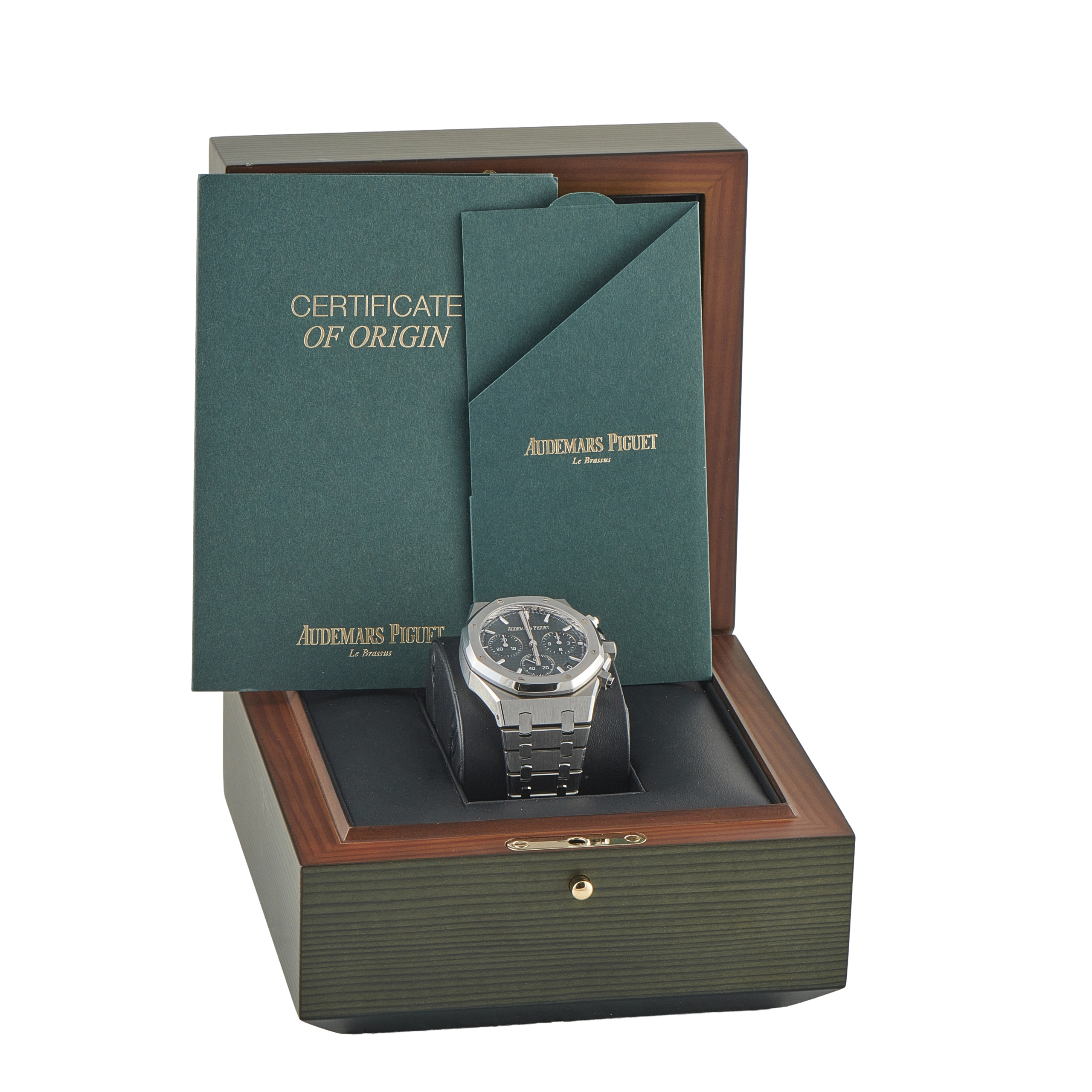Audemars Piguet Royal Oak Chronograph "50th Anniversary" Green Dial Steel Watch 26240ST.OO.1320ST.04 - Image 5
