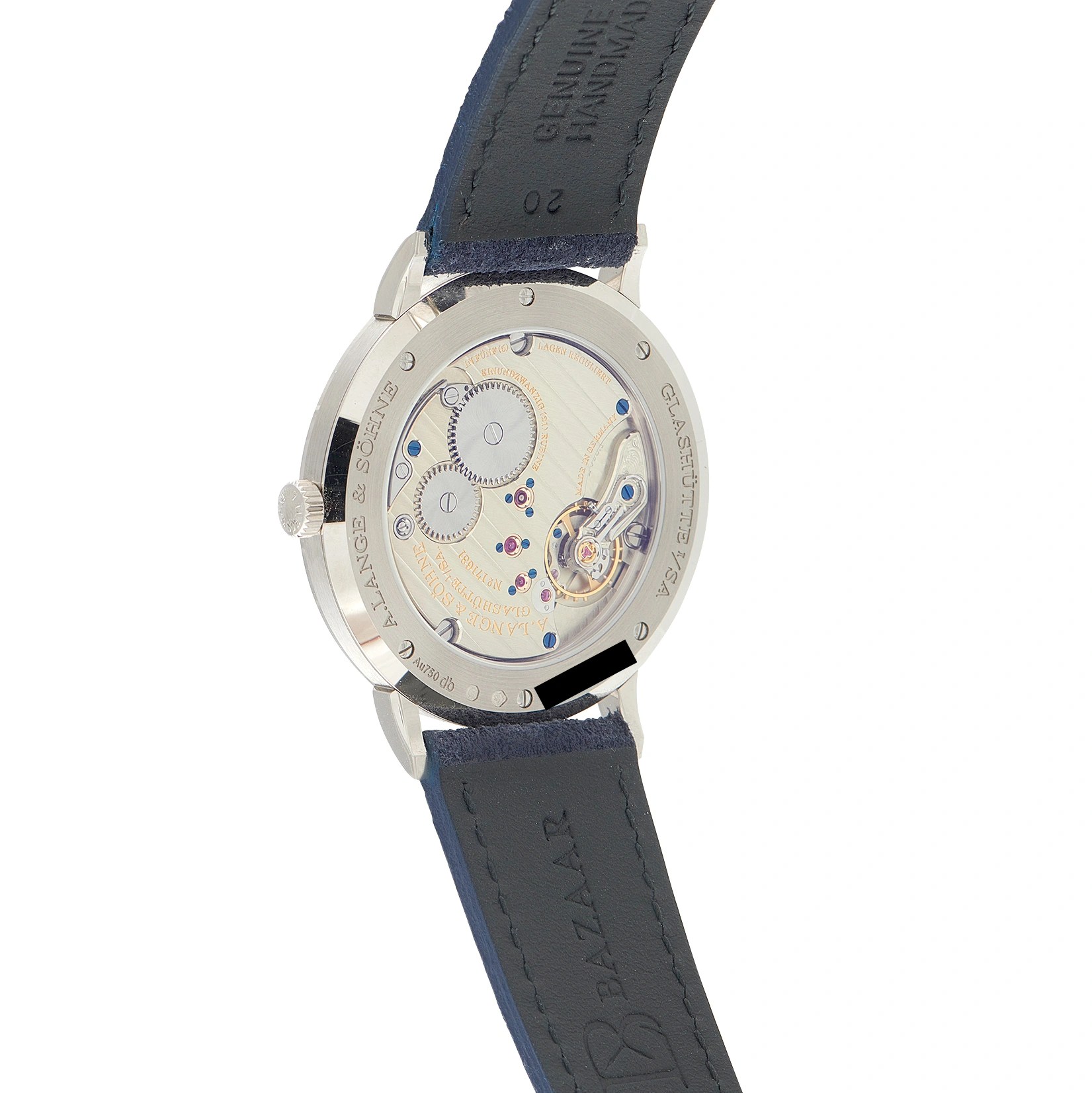 A. Lange & Sohne Saxonia Thin Blue Dial 18K White Gold Watch 205.086 - Image 3