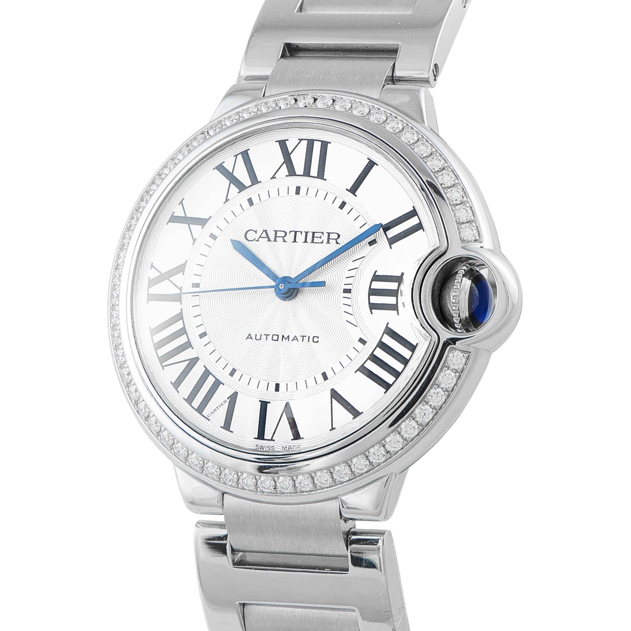 Cartier Ballon Bleu de Cartier Diamond and Steel Ladies Watch W4BB0017 - Image 2