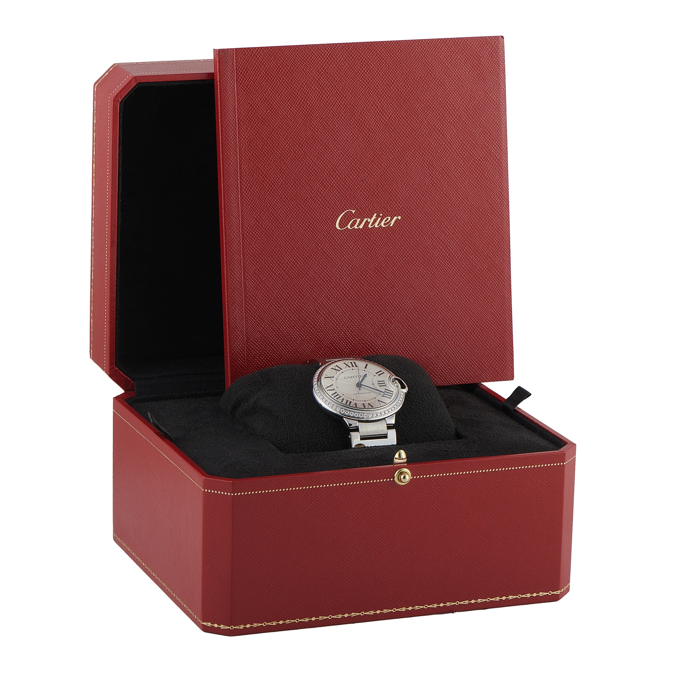 Cartier Ballon Bleu de Cartier Diamond and Steel Ladies Watch W4BB0017 - Image 5