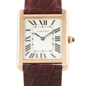 Cartier Tank Solo Large Model 18K Rose Gold Watch W5200025