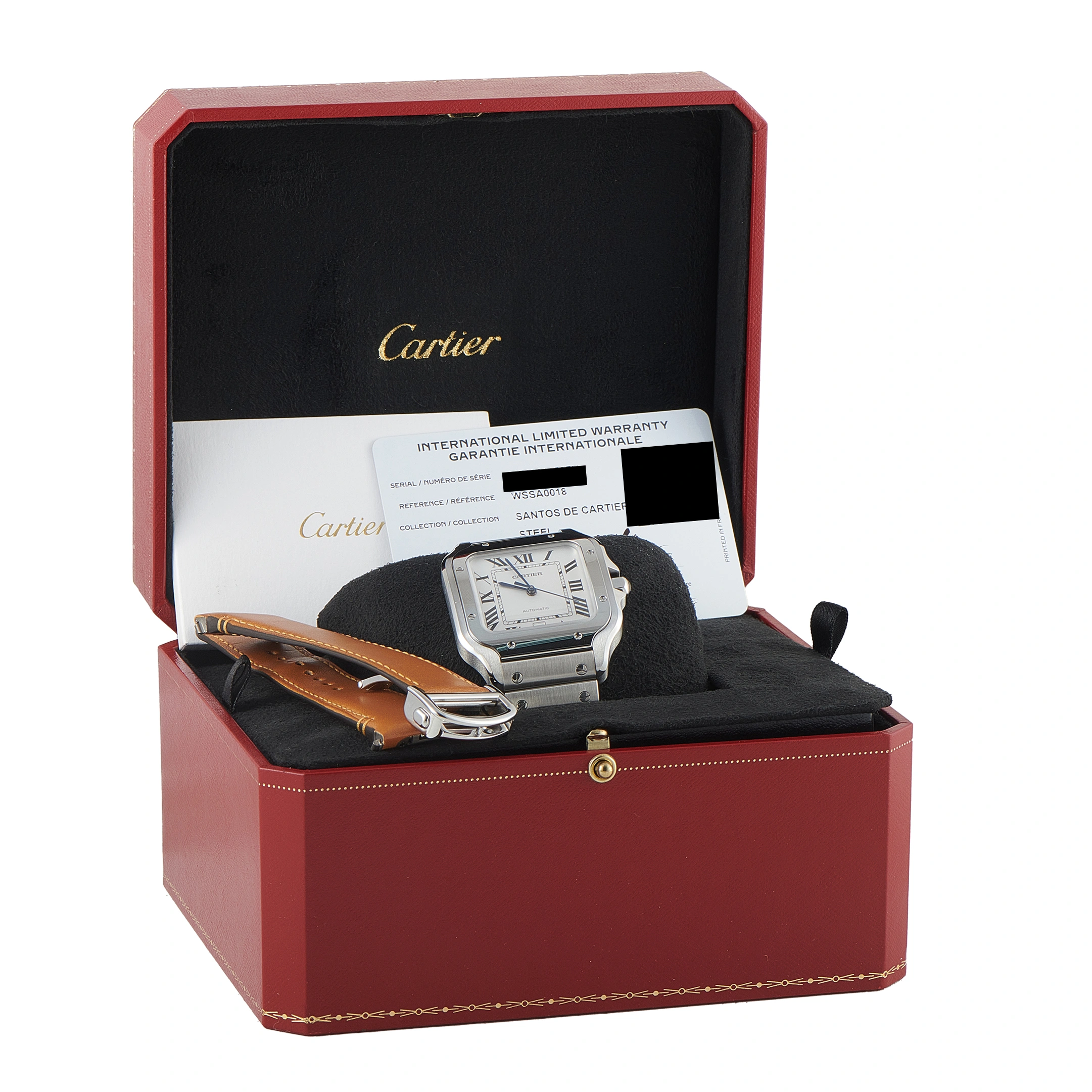 Cartier Santos Large Model Steel Watch WSSA0018 - Image 5
