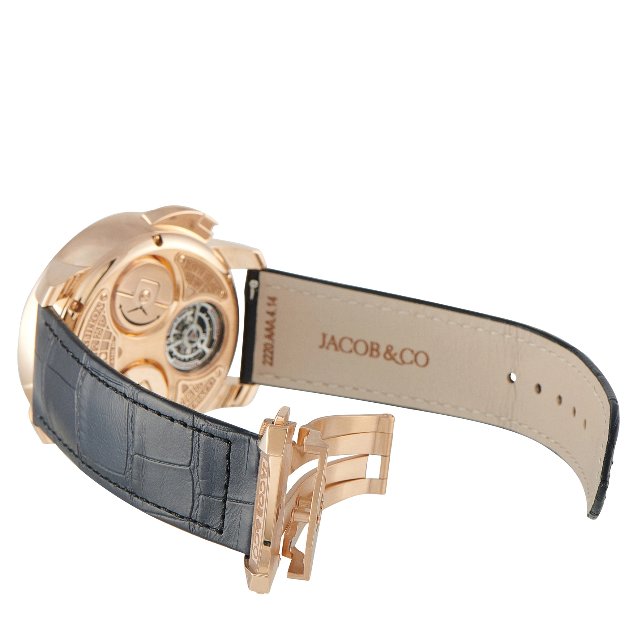 Jacob & Co. The Casino Tourbillon Green Roulette Ring Rose Gold Watch CA100.40.AA.AD.ABALA - Image 4
