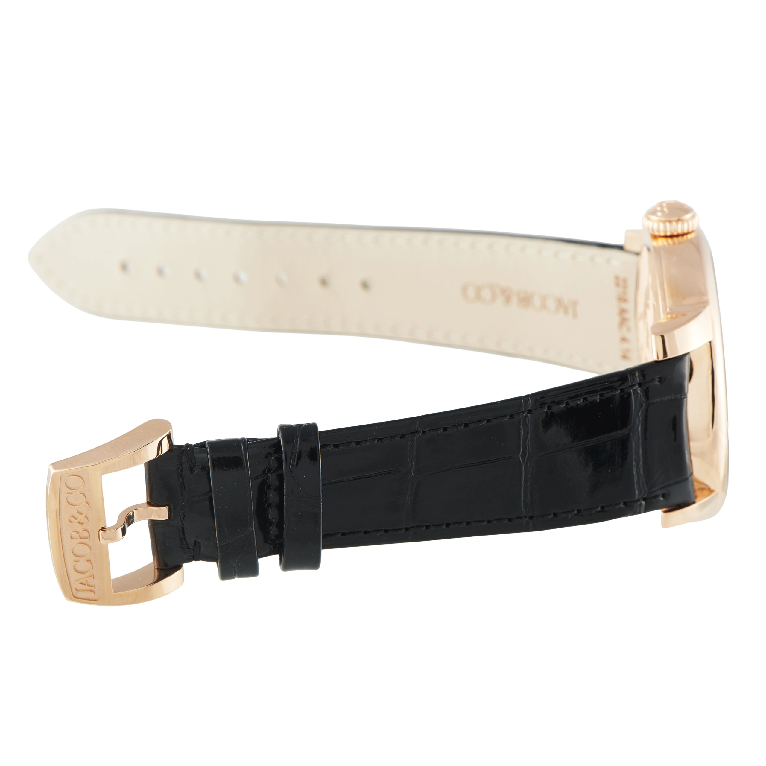 Jacob & Co. World Is Yours Dual Time Zone Black Dial Rose Gold Watch DT100.40.AA.AB.ABALA - Image 4