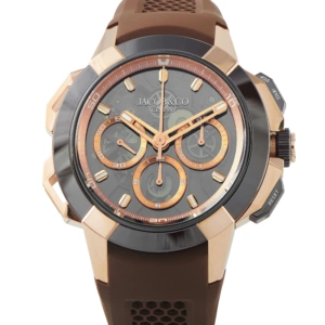 Jacob & Co. Epic X Chrono Tri-Compax Black Ceramic and Rose Gold Watch EC440.43.AC.AA.ABRUA