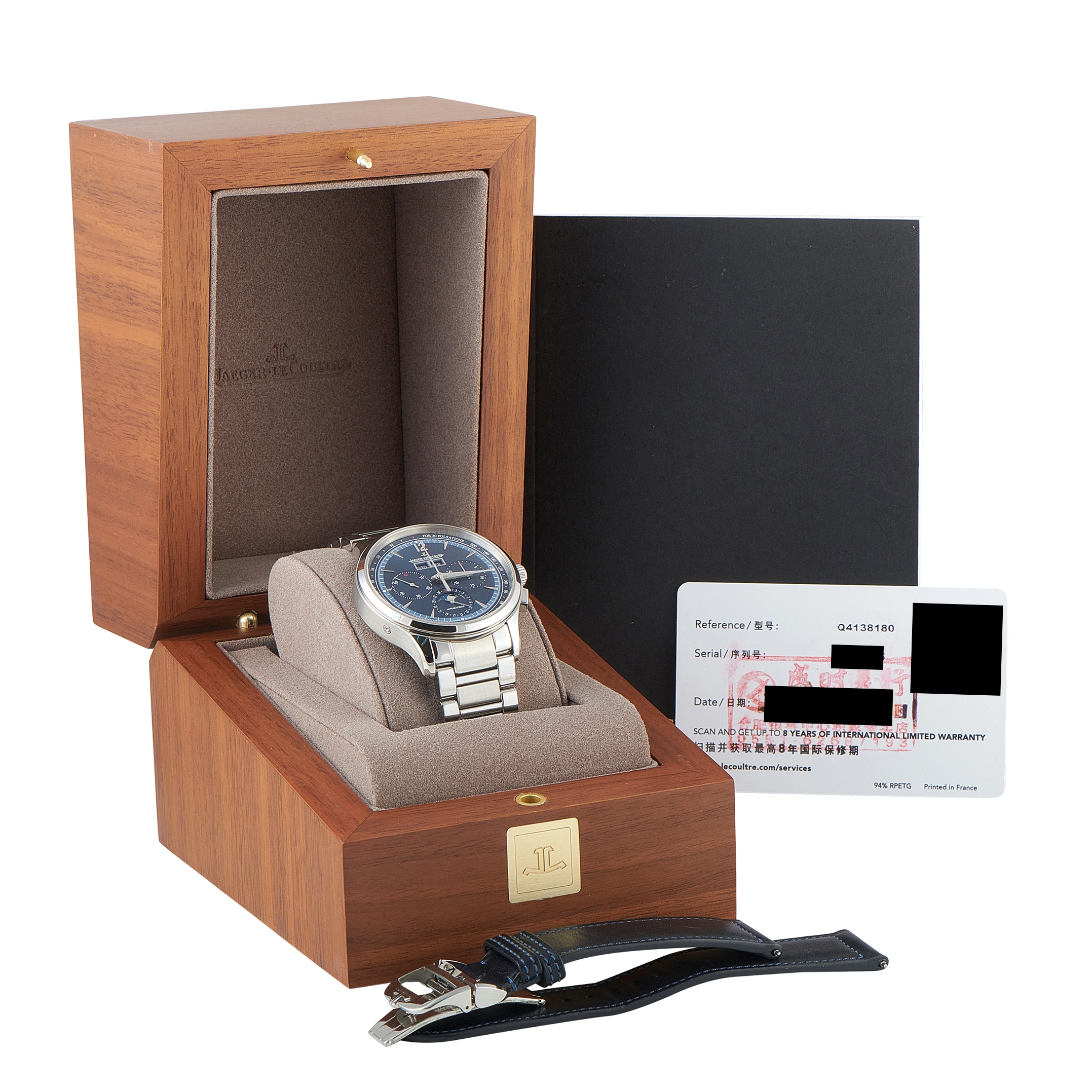 Jaeger-LeCoultre Master Control Chronograph Calendar Steel Watch Q4138180 - Image 5
