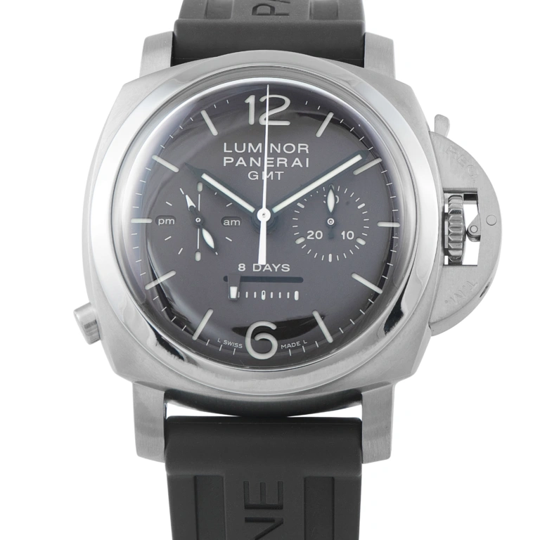 Officine Panerai Luminor 1950 8-Days Chrono Monopulsante GMT Titanium Watch PAM00311