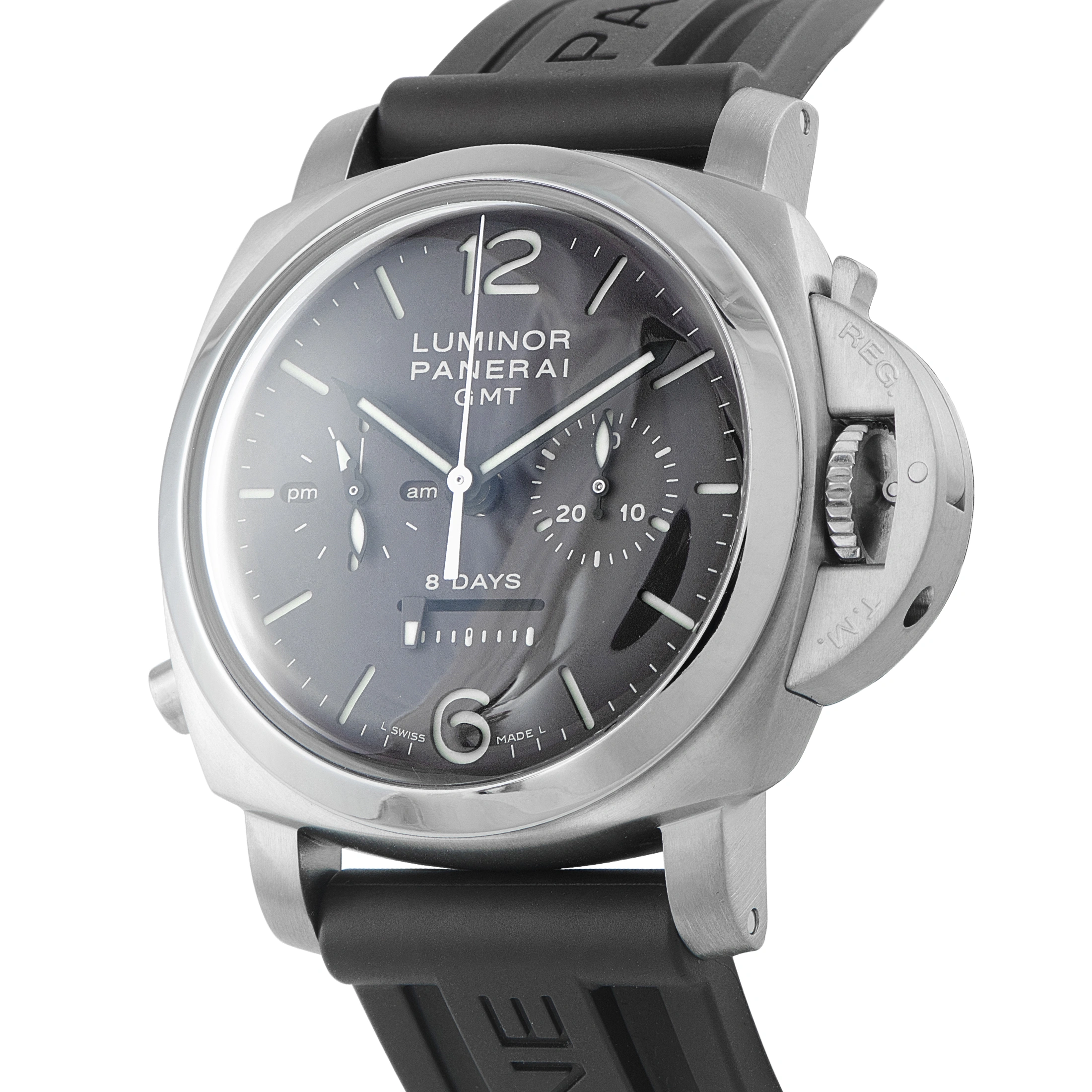 Officine Panerai Luminor 1950 8-Days Chrono Monopulsante GMT Titanium Watch PAM00311 - Image 2