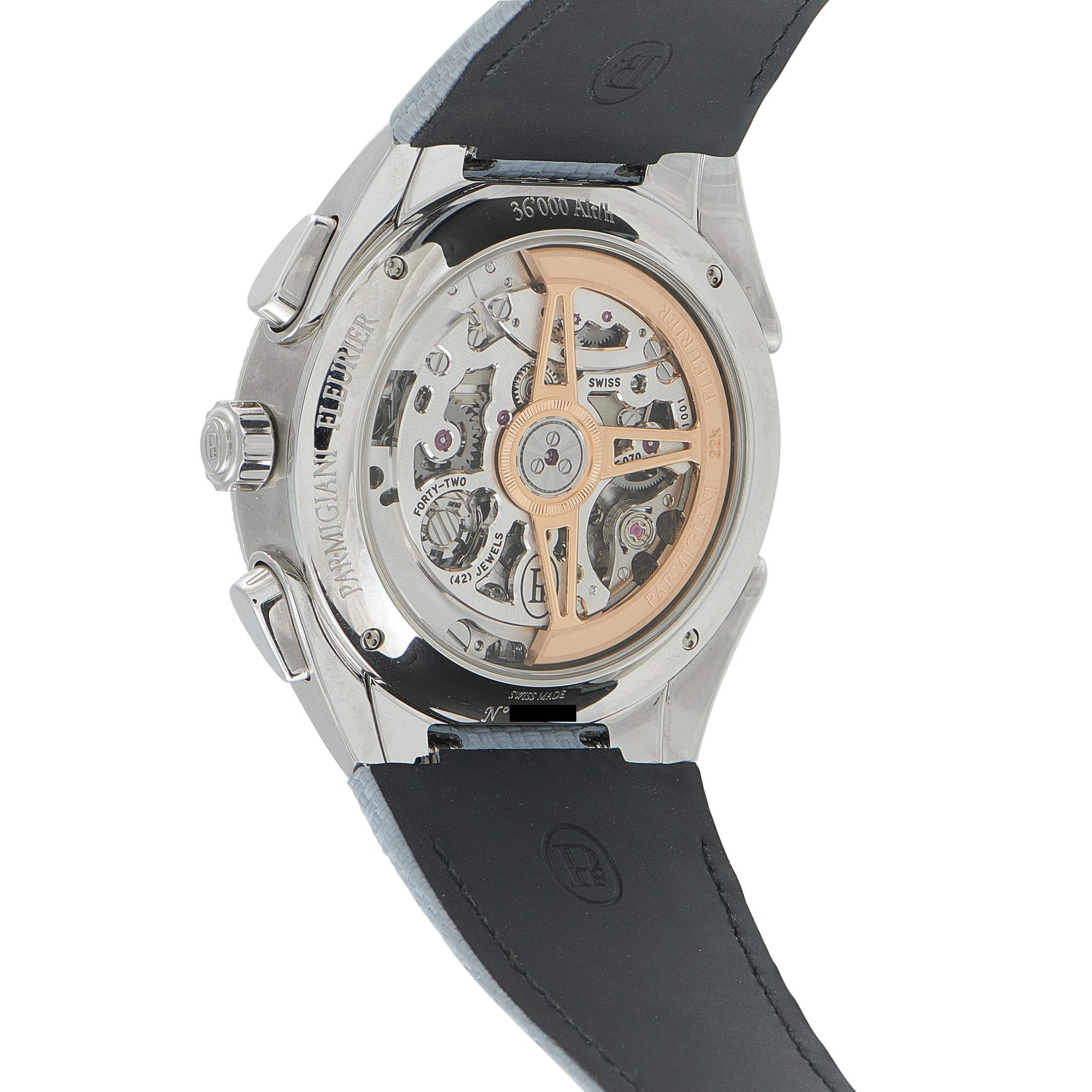 Parmigiani Fleurier Tonda PF Sport Silver & Arctic Blue Chronograph Watch PFC931-1020003-40182 - Image 3