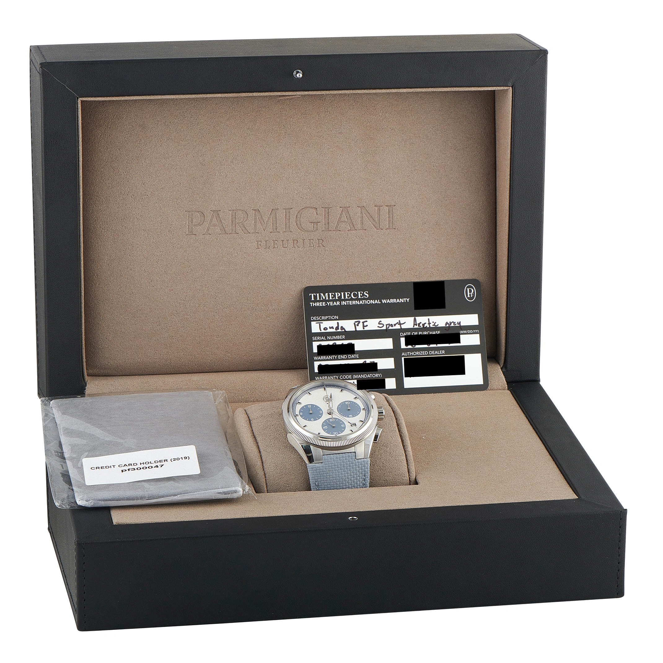 Parmigiani Fleurier Tonda PF Sport Silver & Arctic Blue Chronograph Watch PFC931-1020003-40182 - Image 5
