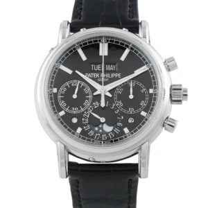 Patek Philippe Split-Seconds Perpetual Calendar Chronograph Platinum Watch 5204P-011