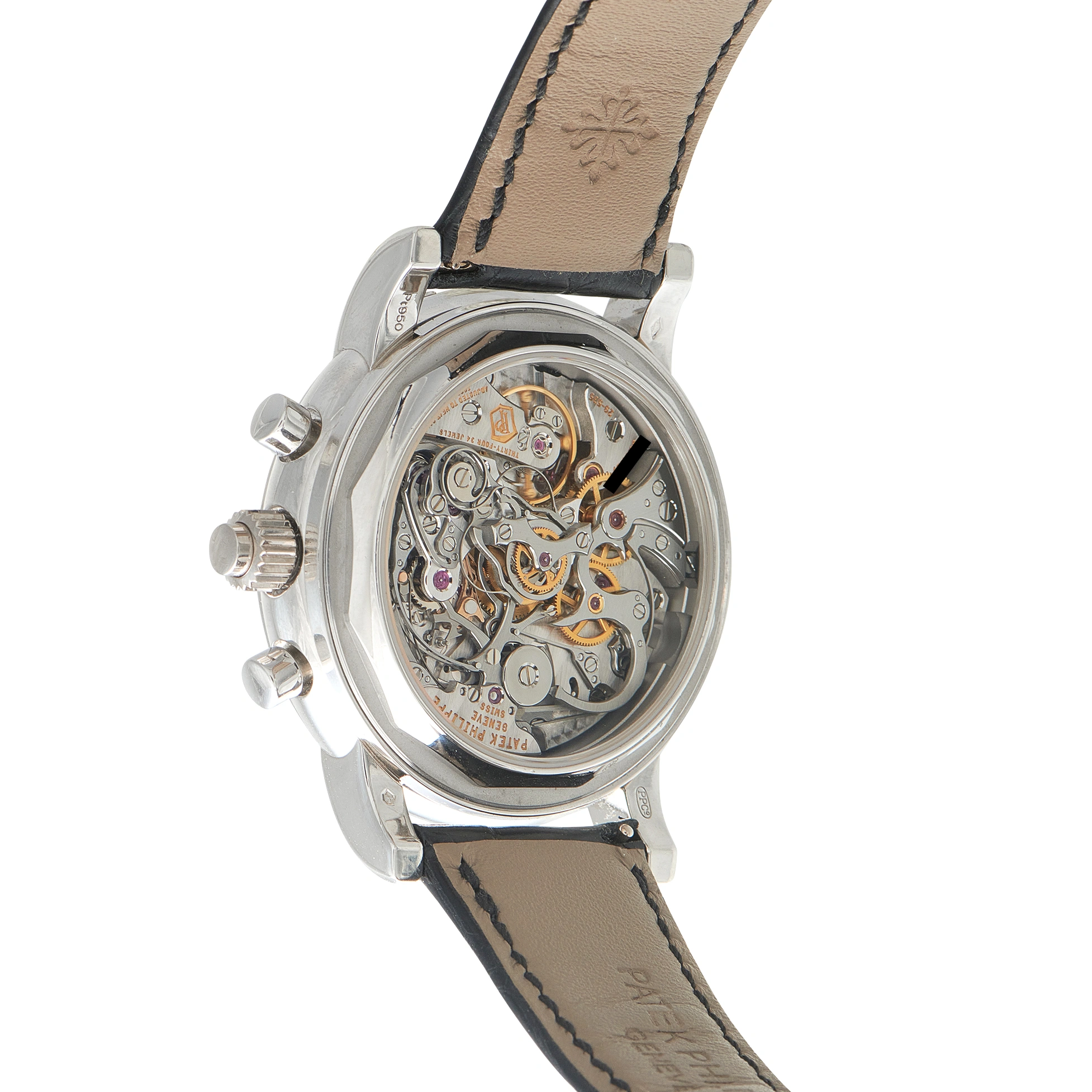 Patek Philippe Split-Seconds Perpetual Calendar Chronograph Platinum Watch 5204P-011 - Image 3