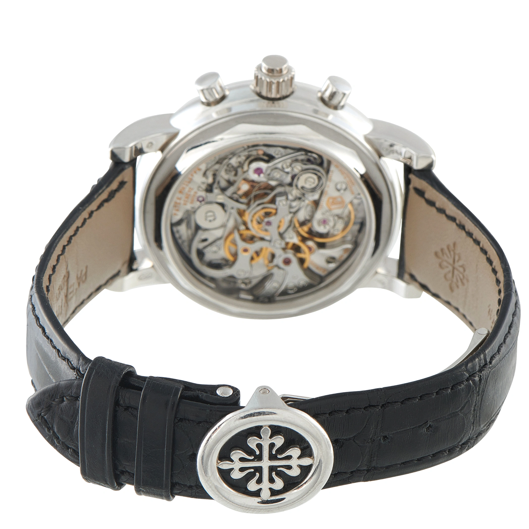 Patek Philippe Split-Seconds Perpetual Calendar Chronograph Platinum Watch 5204P-011 - Image 4