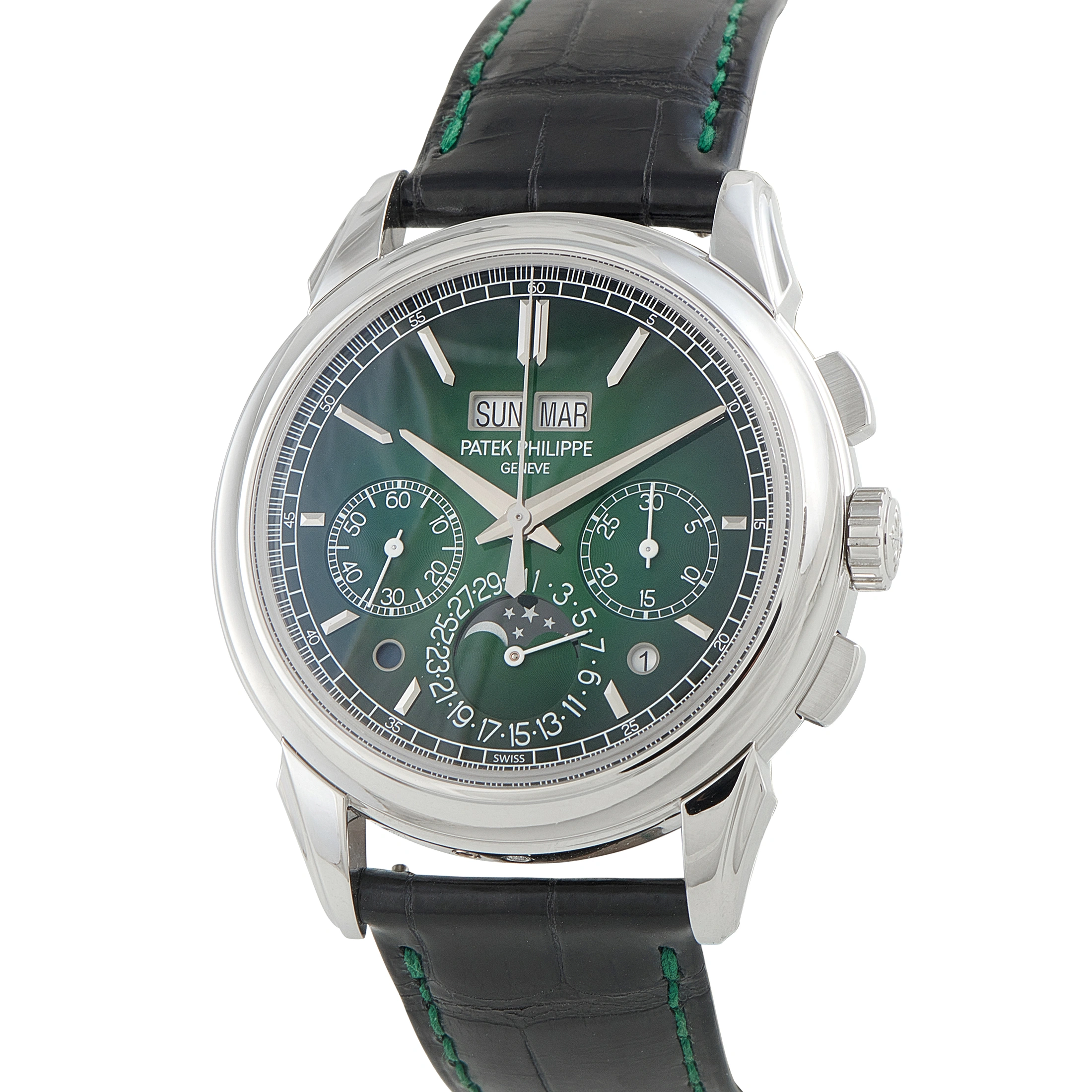 Patek Philippe Grand Complications Perpetual Calendar Platinum Chronograph Watch 5270p-014 - Image 2