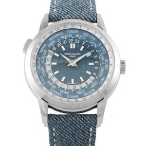 Patek Philippe World Time Date 18K White Gold Watch 5330g-001