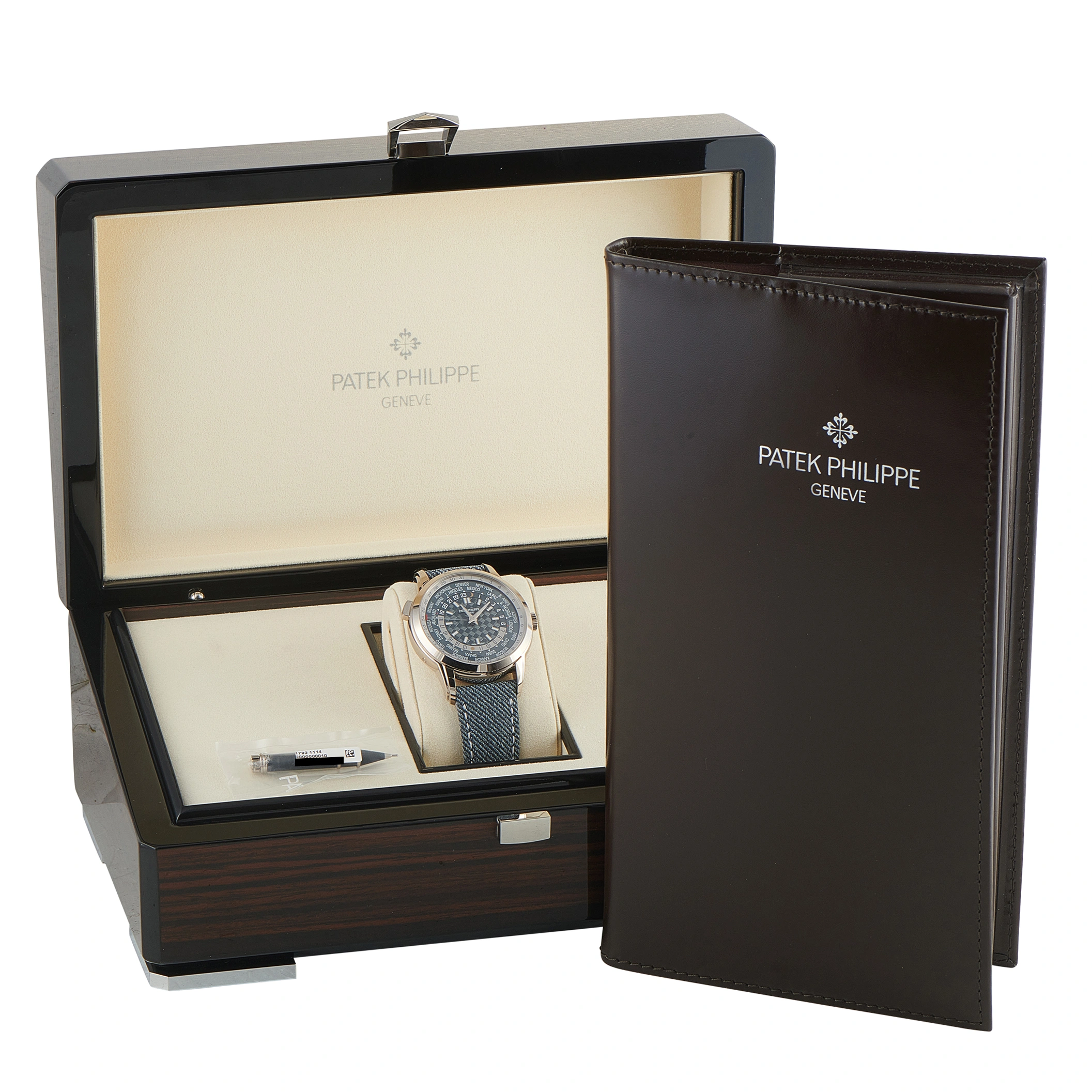 Patek Philippe World Time Date 18K White Gold Watch 5330g-001 - Image 5