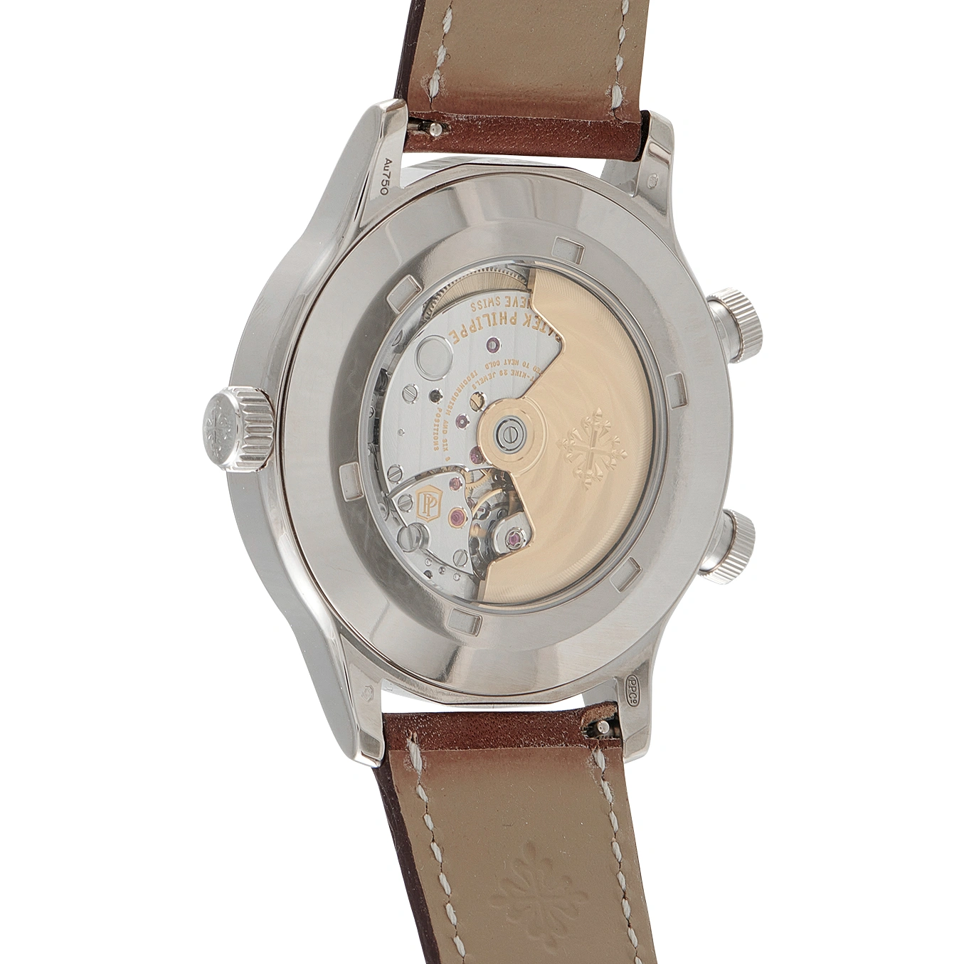 Patek Philippe Calatrava Pilot Travel Time White Gold Watch 5524G - Image 3