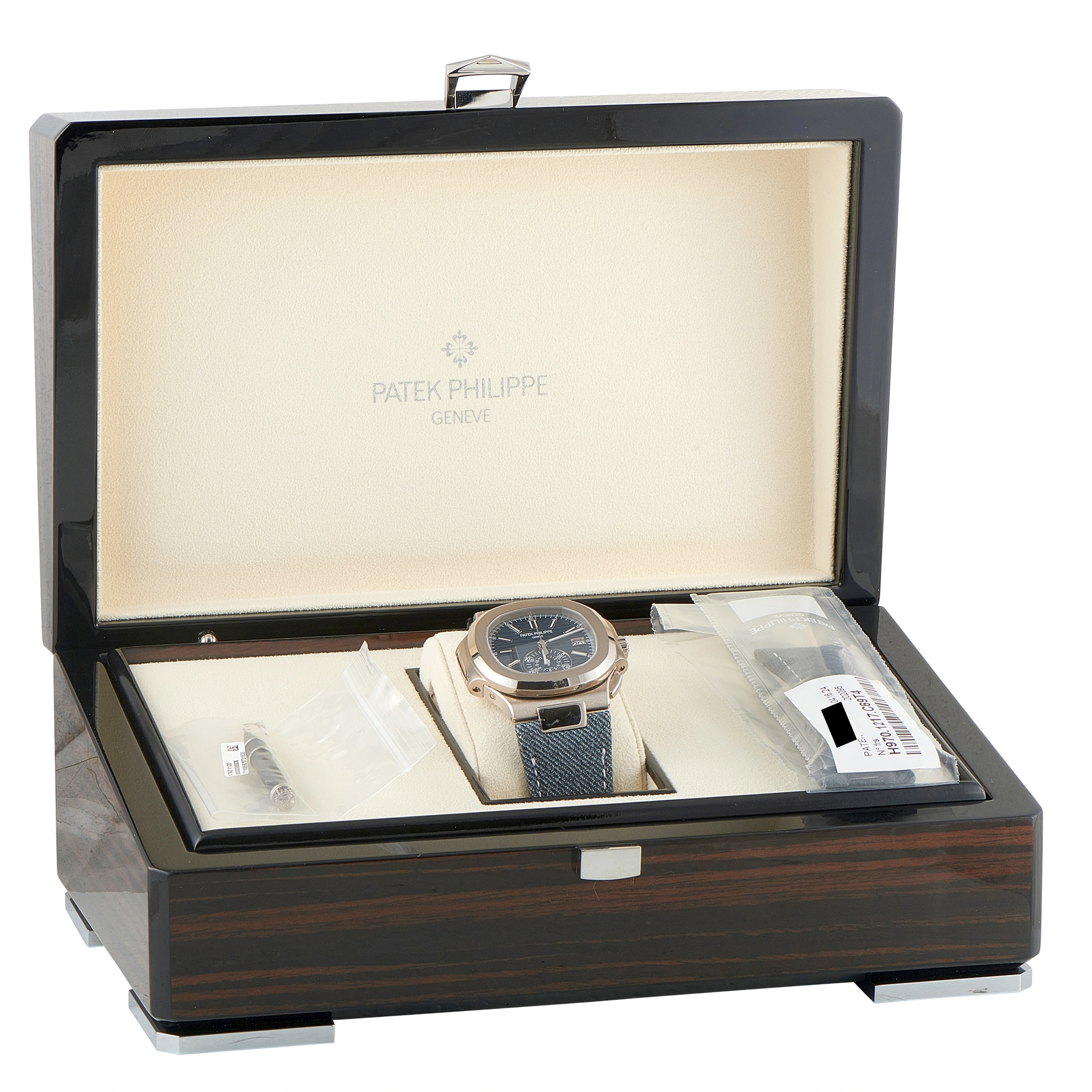 Patek Philippe Nautilus Chronograph 18K White Gold Watch 5980/60G-001 - Image 5
