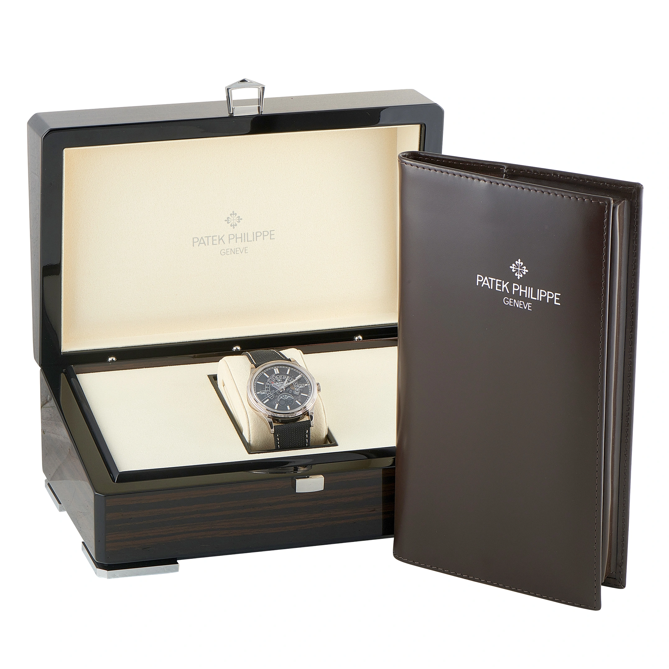 Patek Philippe Retrograde Perpetual Calendar White Gold Watch 6159G-001 - Image 5