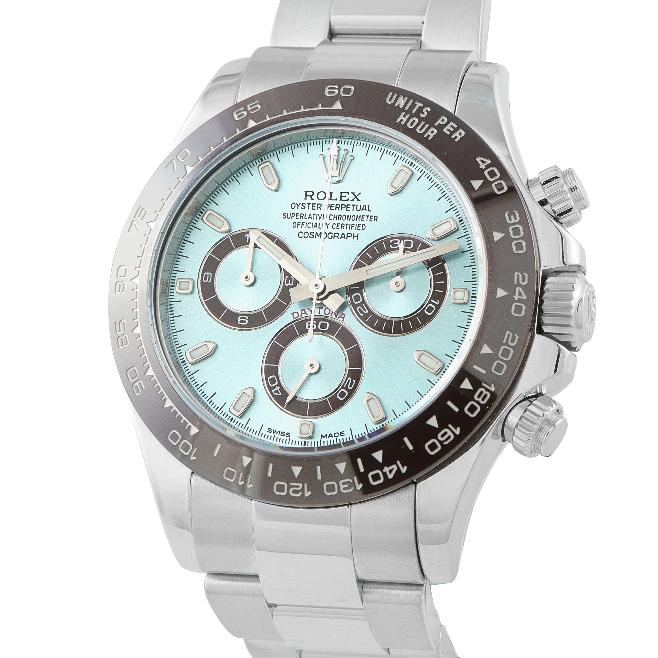 Rolex Daytona Ice Blue Dial Platinum Watch 116506 - Image 2
