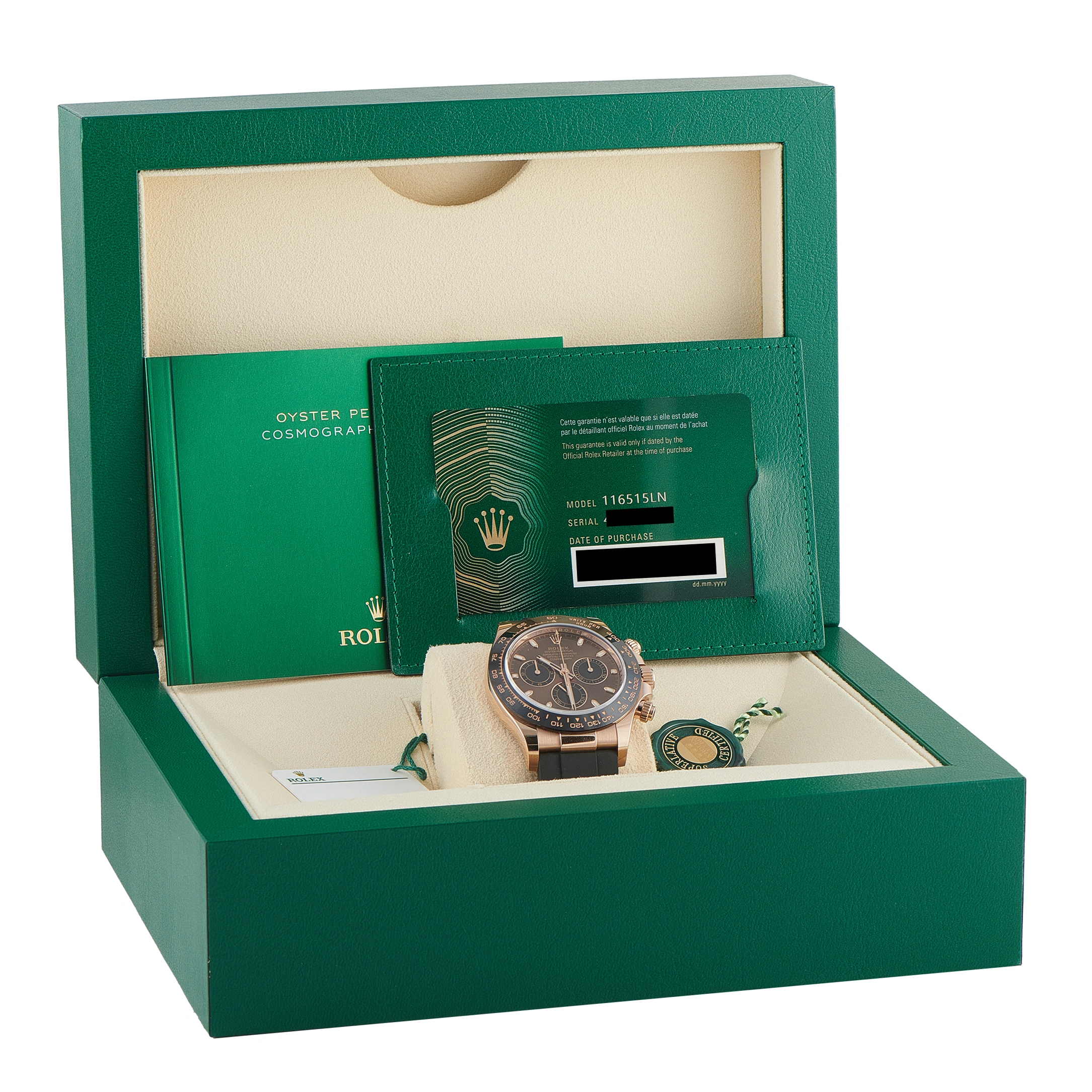 Rolex Cosmograph Daytona Chocolate Dial Everose Gold Watch 116515LN - Image 5