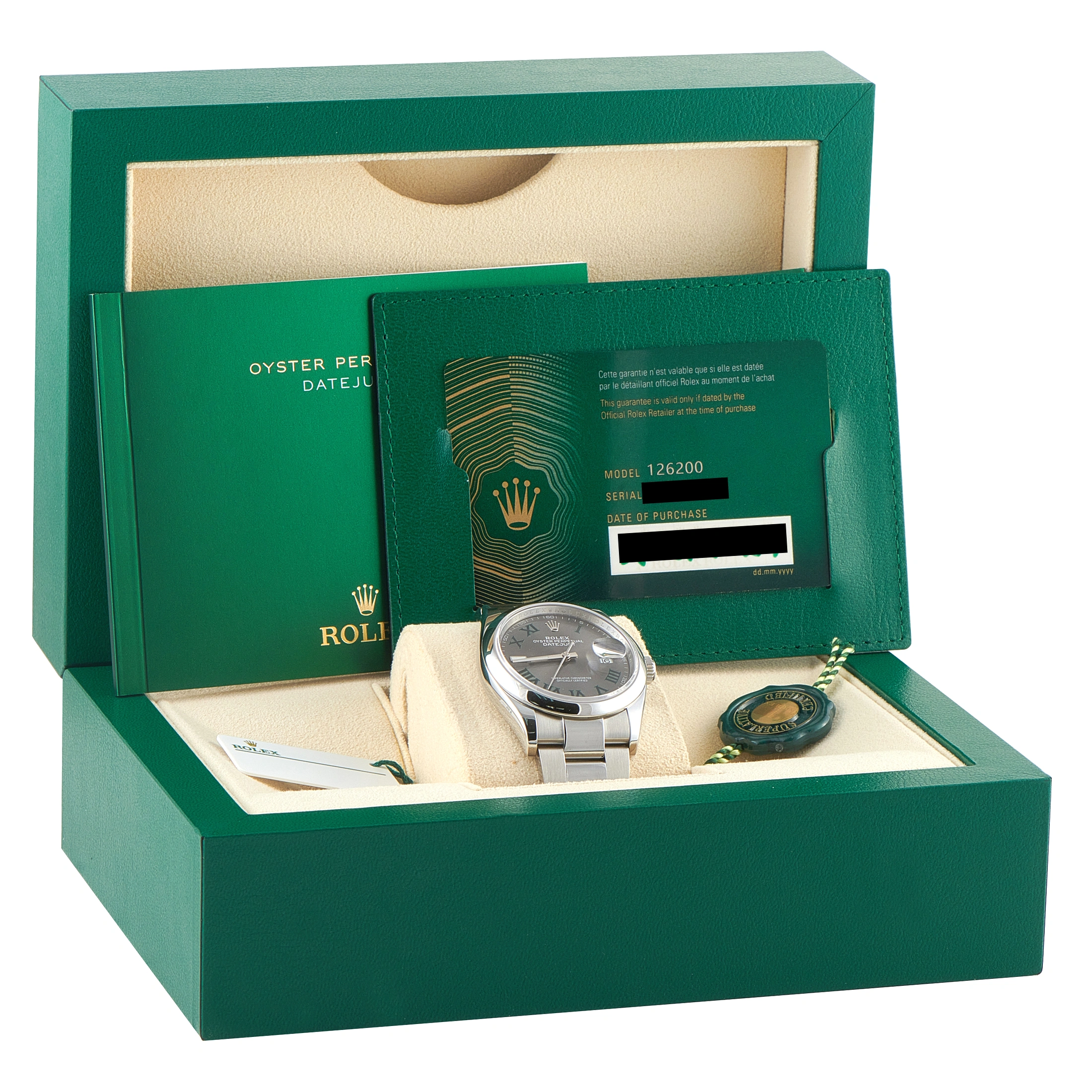 Rolex Datejust 36 Wimbledon Dial Steel Watch 126200 - Image 5