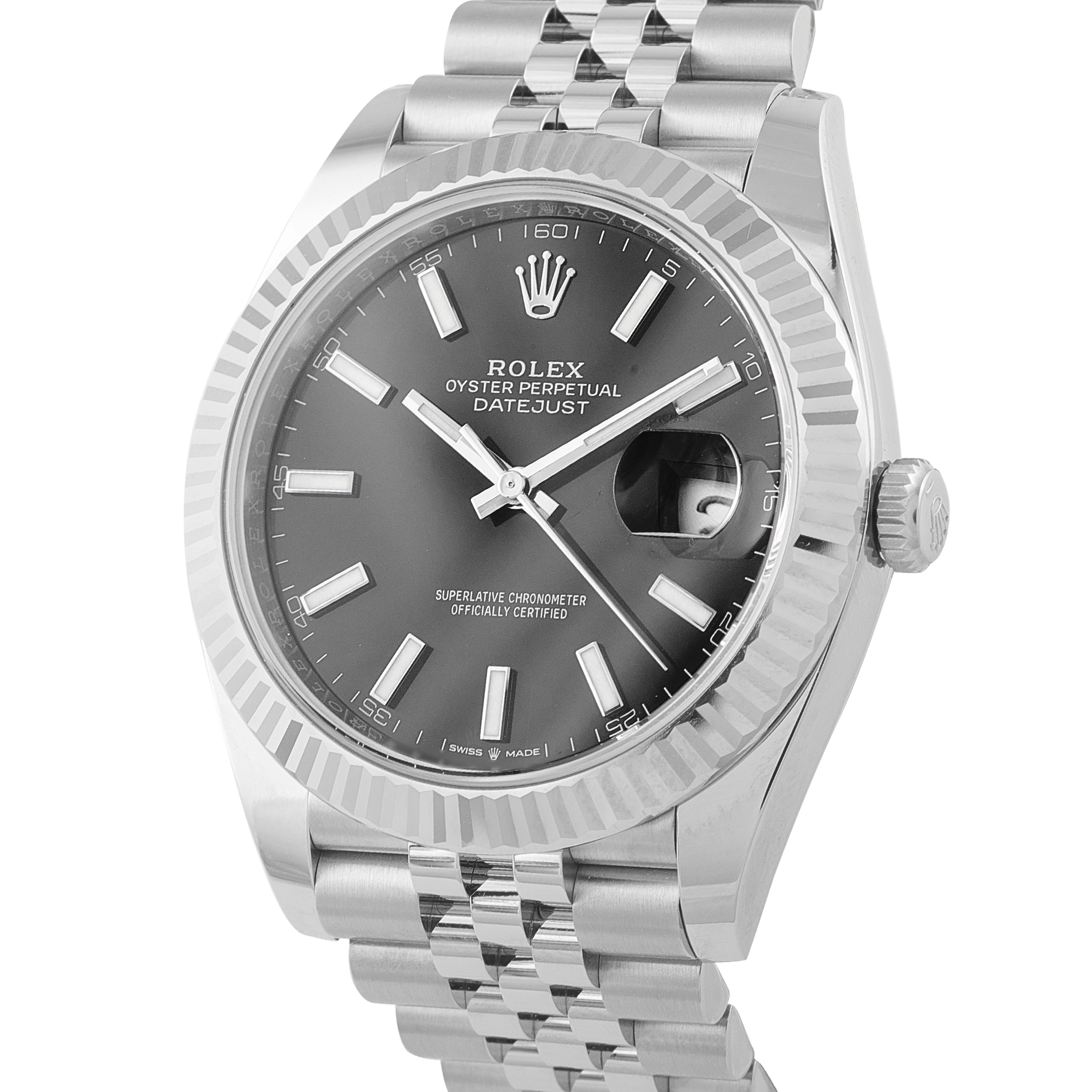 Rolex Datejust 41 Black Dial White Rolesor Watch 126334-0018 - Image 2