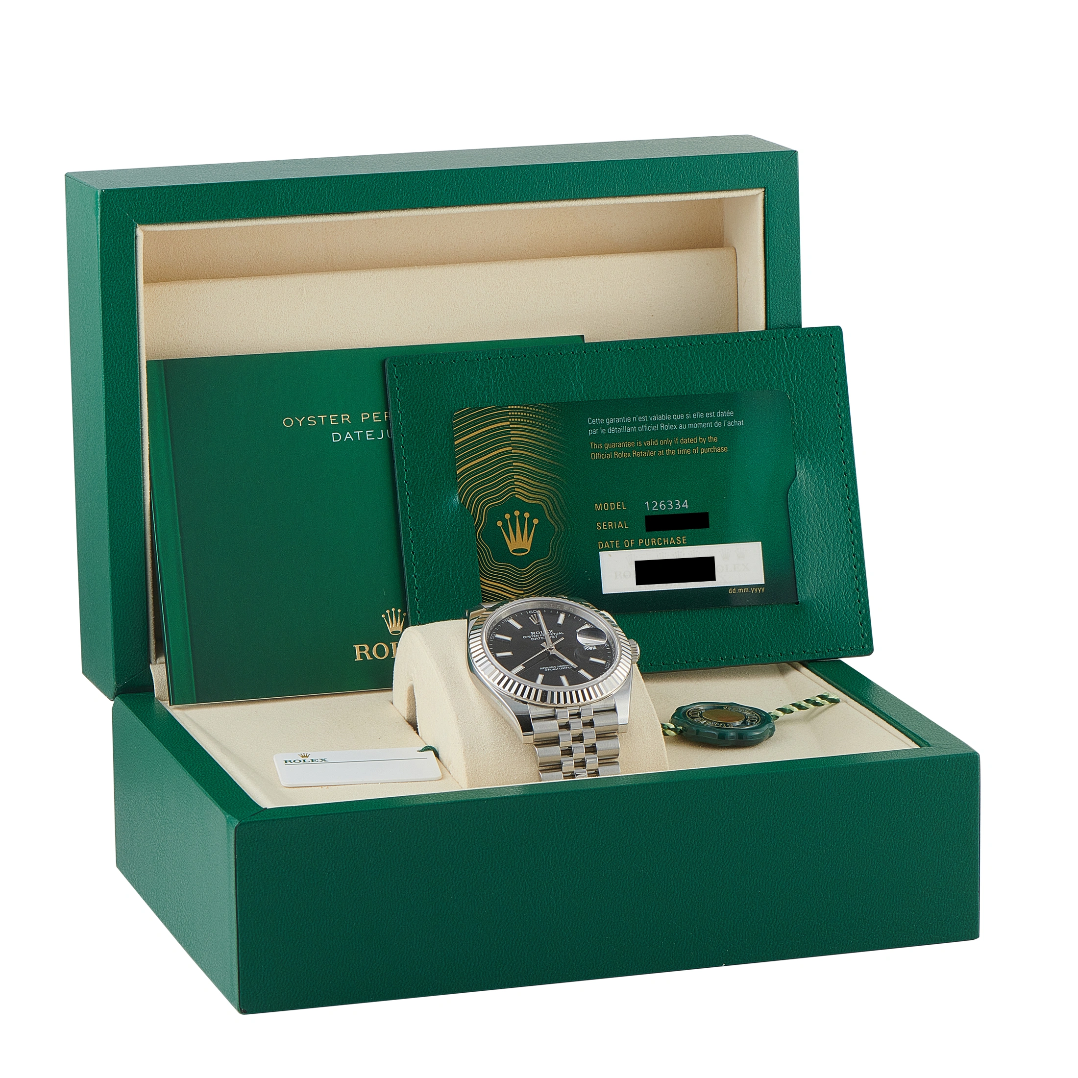 Rolex Datejust 41 Black Dial White Rolesor Watch 126334-0018 - Image 5