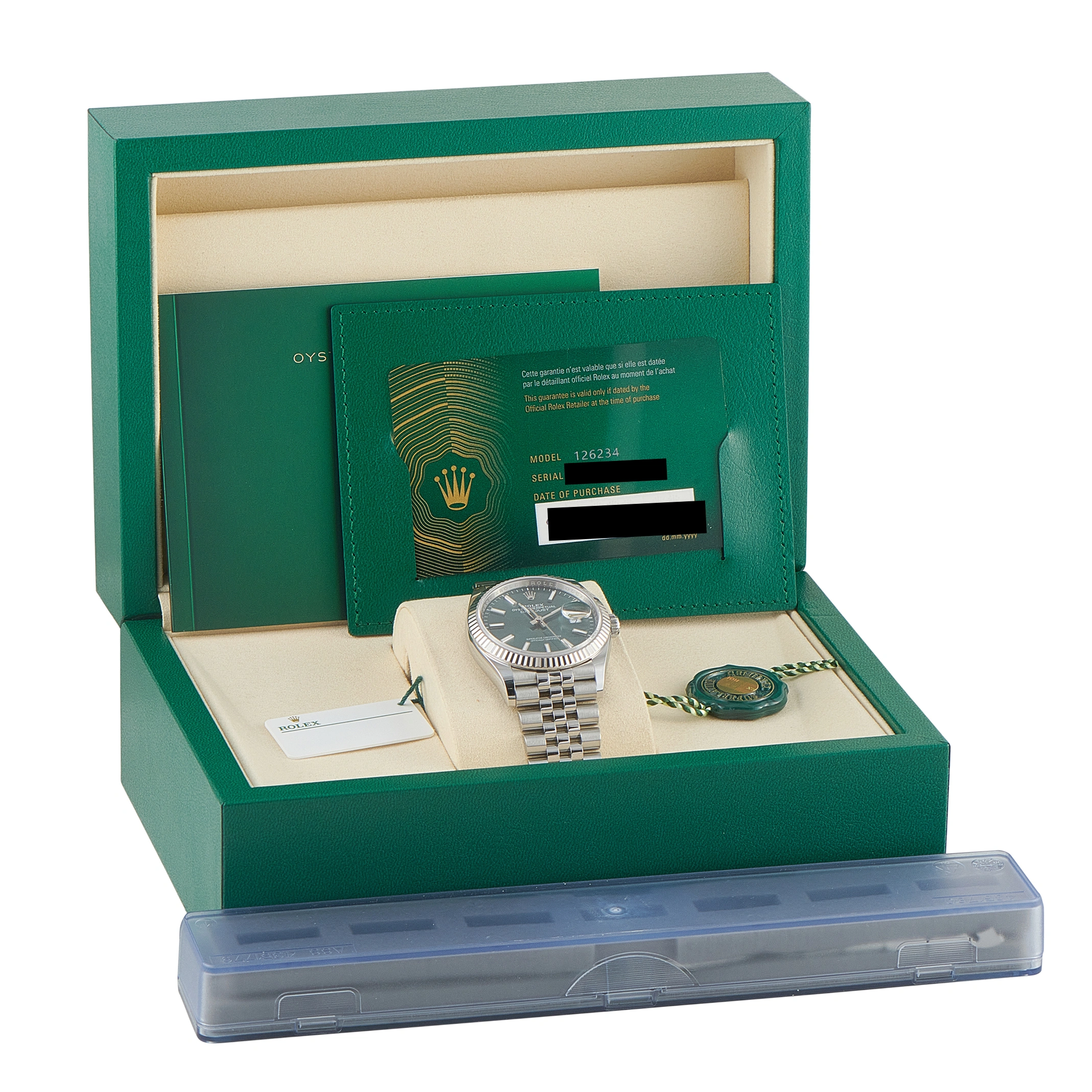 Rolex Datejust 36 Mint Green Dial Jubilee White Rolesor Watch 126234 - Image 5