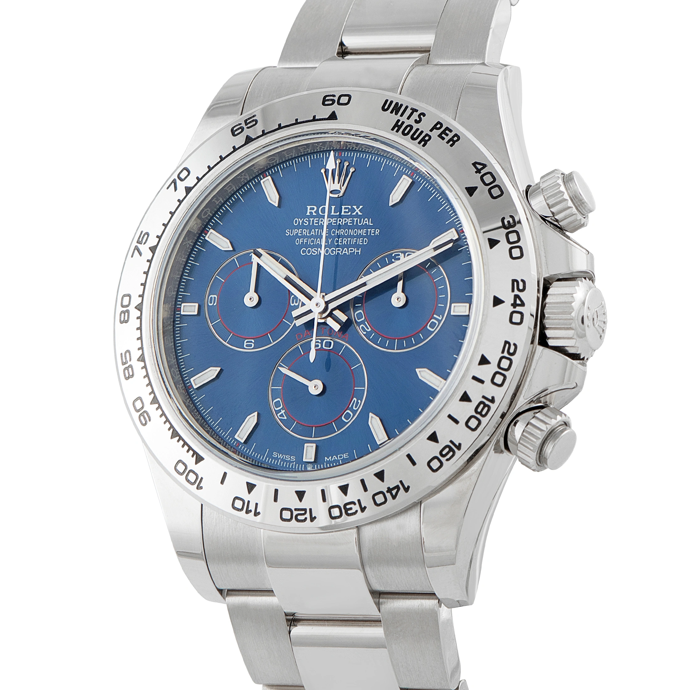Rolex Cosmograph Daytona Blue Dial 18K White Gold Watch 126509 - Image 2