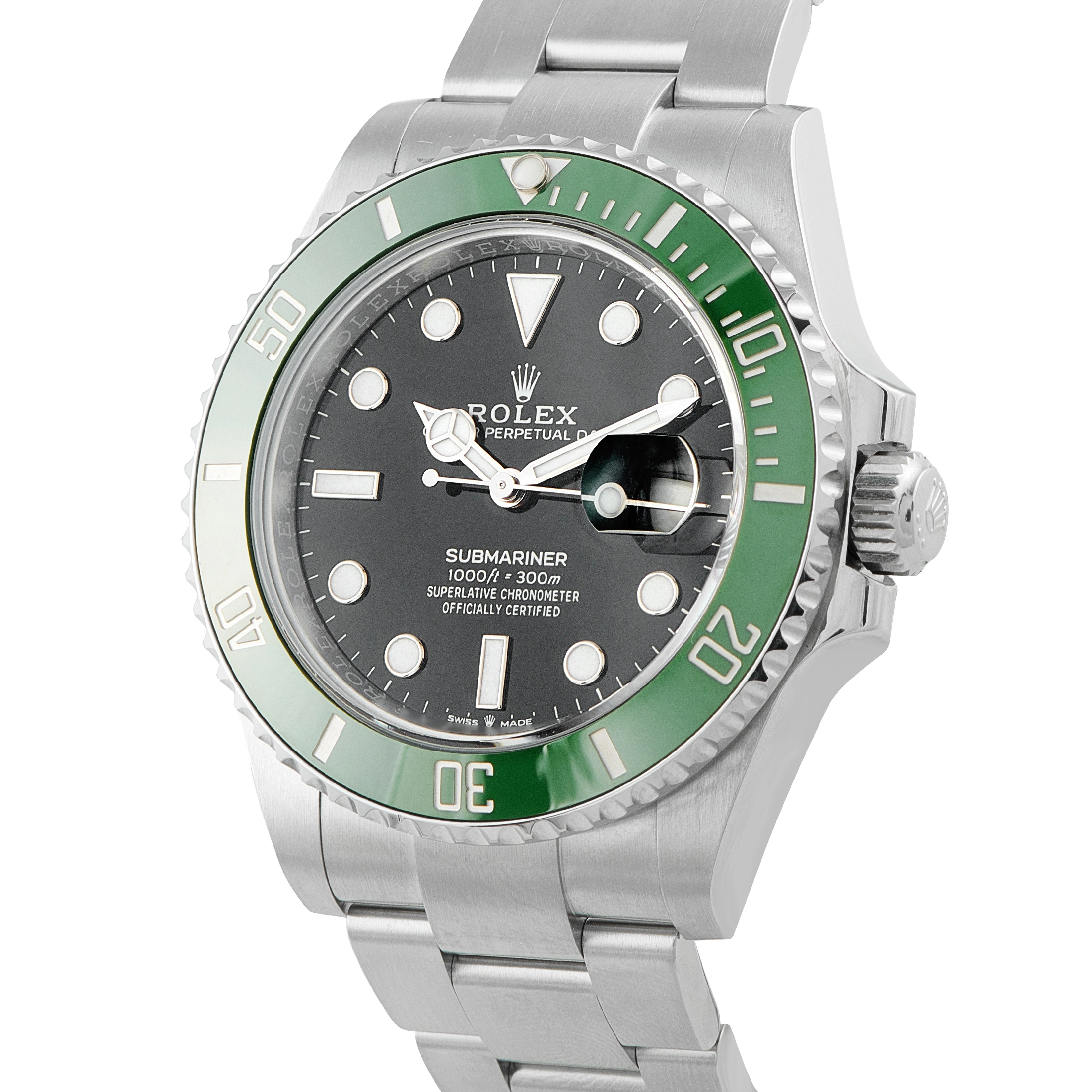 Rolex Submariner Date Green Bezel Oystersteel Watch 126610LV - Image 2