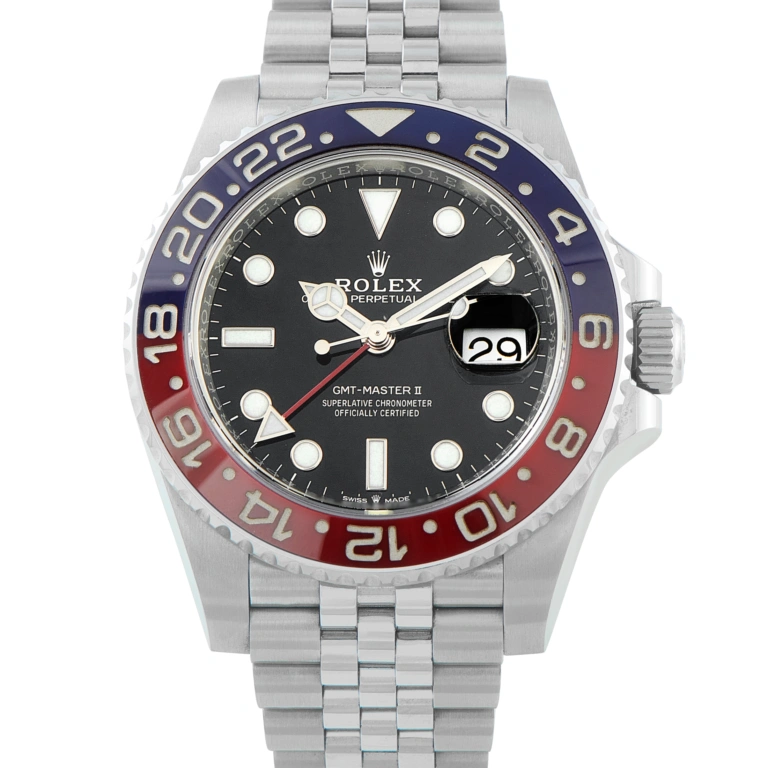 Rolex GMT-Master II Pepsi Jubilee Steel Watch 126710blro-001
