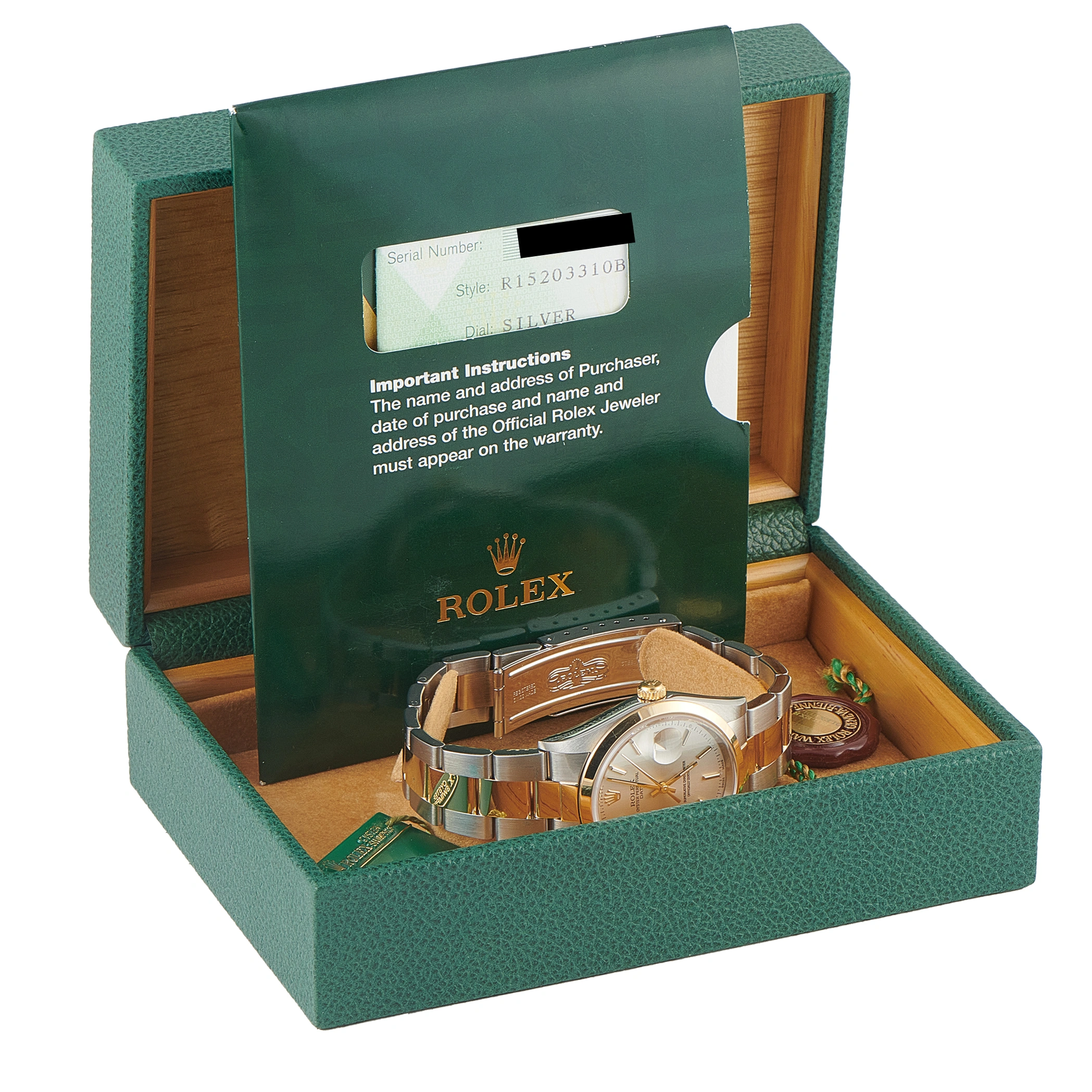 Rolex Oyster Perpetual Date Two-Tone Watch 15203 - Image 5