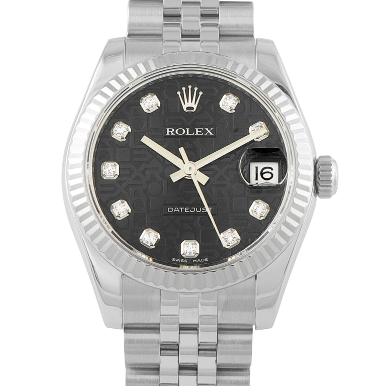 Rolex Datejust 31 Computer Diamond Dial Jubilee Watch 178274
