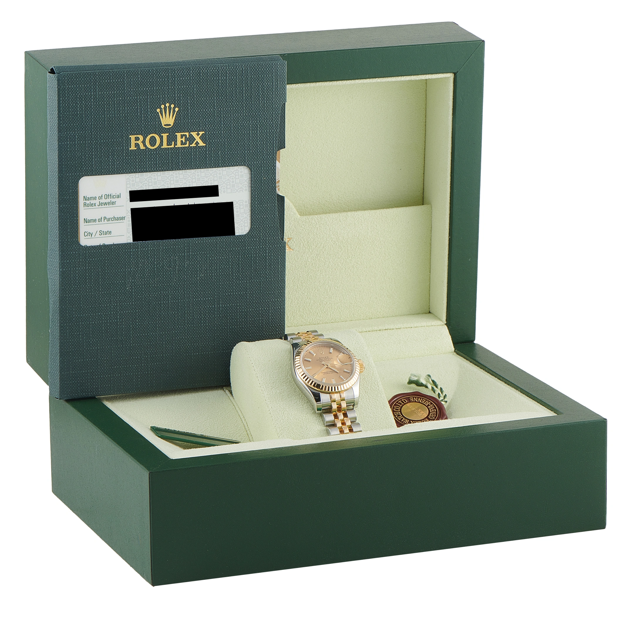 Rolex Lady-Datejust Champagne Dial Two Tone Watch 179173 - Image 5