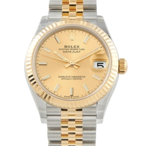 Rolex Datejust 31 Champagne Dial Jubilee Yellow Rolesor Watch 278273