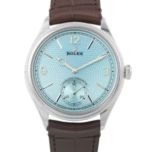 Rolex 1908 Ice Blue Dial Platinum Watch 52506