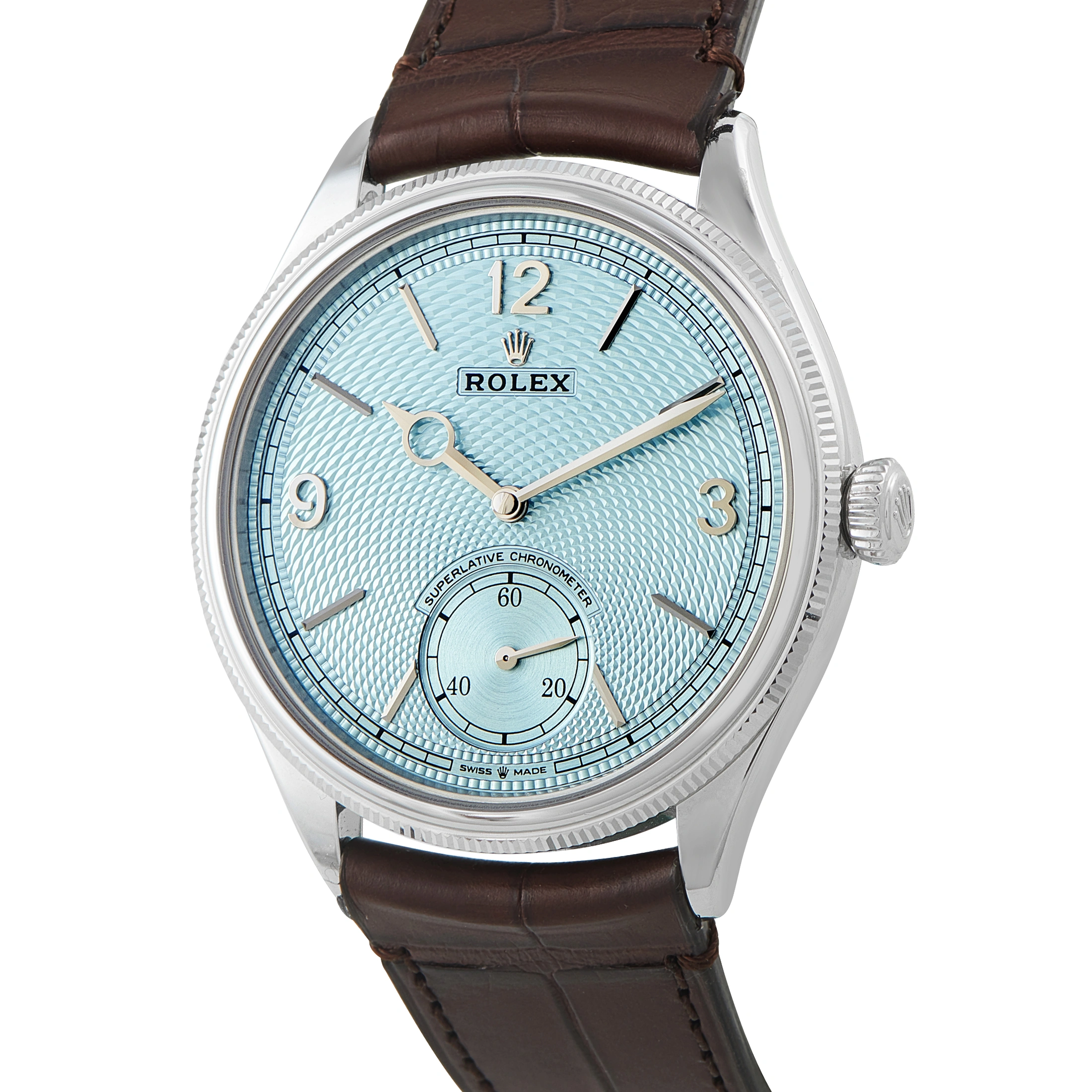 Rolex 1908 Ice Blue Dial Platinum Watch 52506 - Image 2