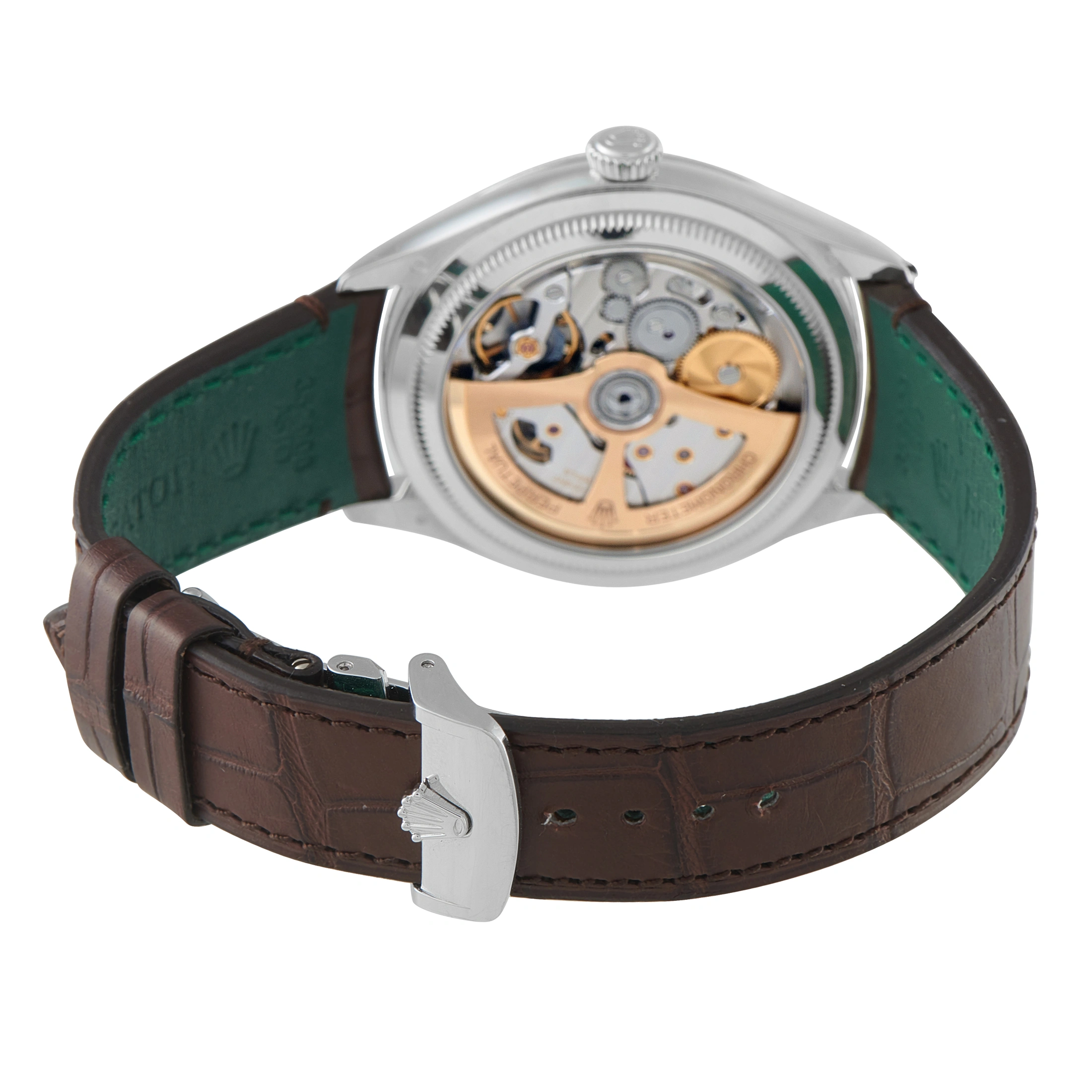 Rolex 1908 Ice Blue Dial Platinum Watch 52506 - Image 4