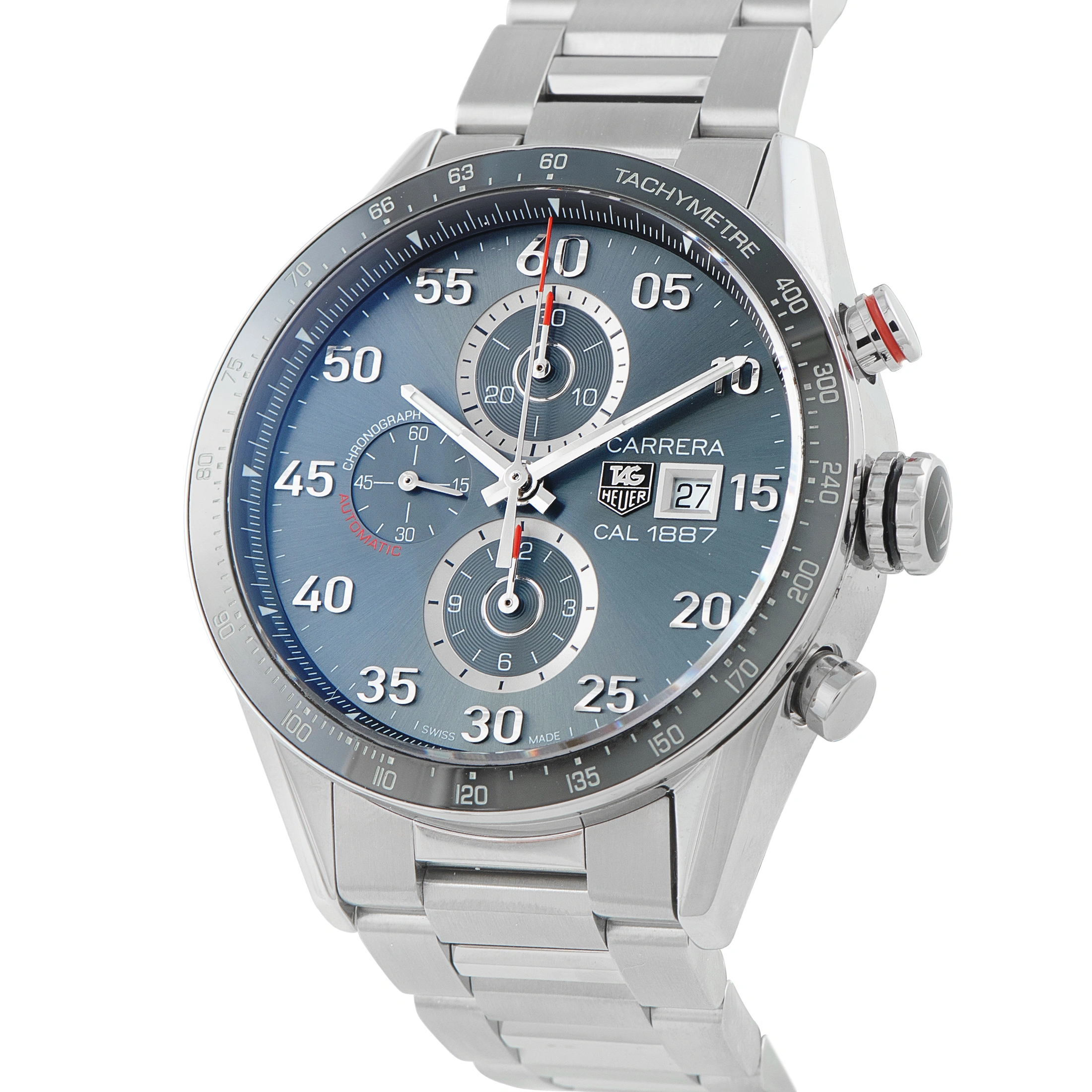 Tag Heuer Carrera Calibre 1887 Chronograph Steel Watch CAR2A11.BA0799 - Image 2