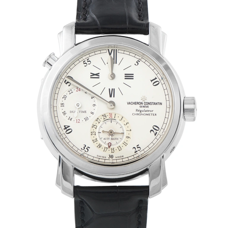 Vacheron Constantin Malte Dual Time Regulator White Gold Watch 42005/000G