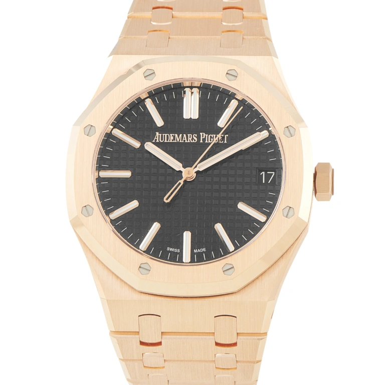 Audemars Piguet Royal Oak Black Dial Rose Gold Watch 15510OR.OO.1320OR.04