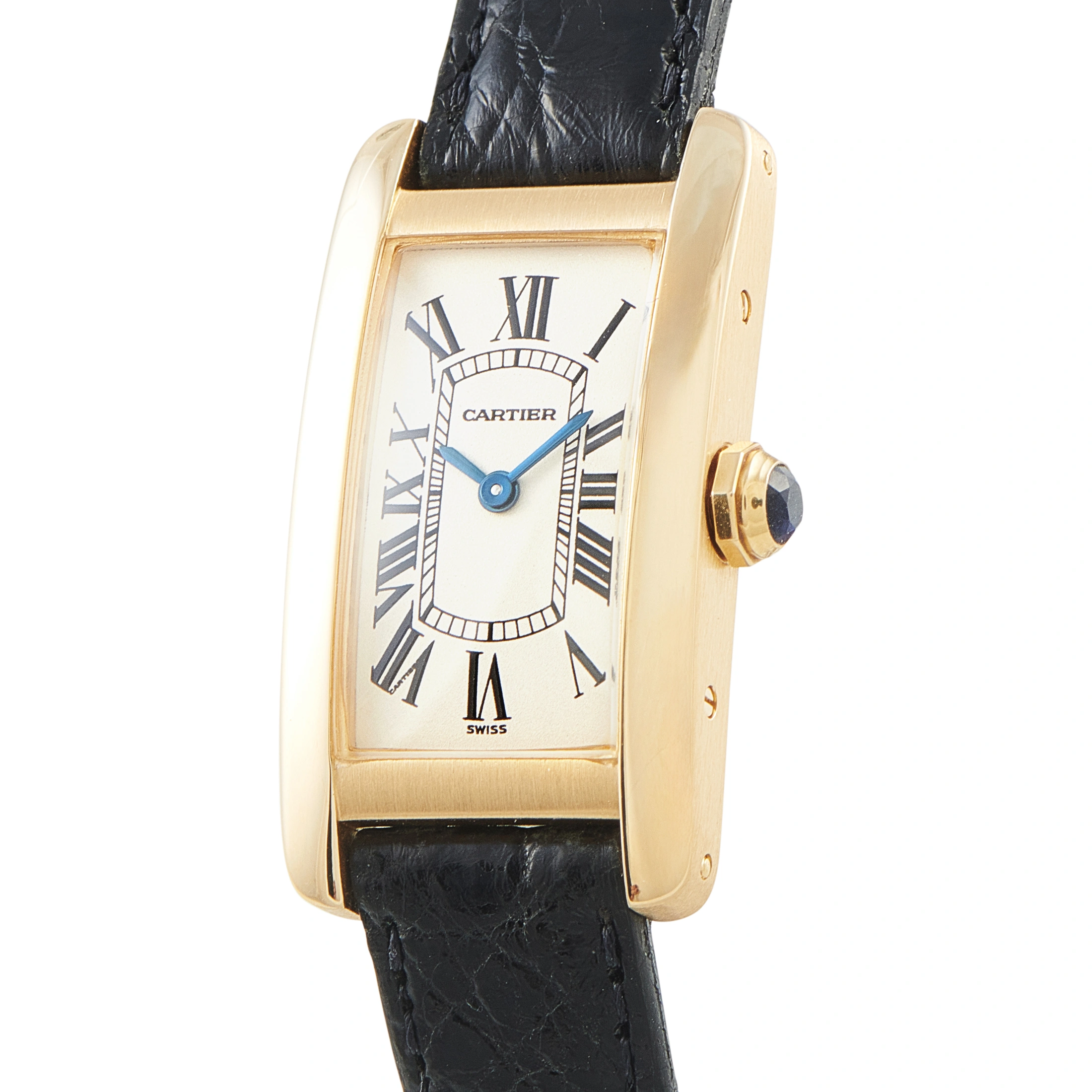 Cartier Tank Américaine Small Model Yellow Gold Watch 1710 - Image 2