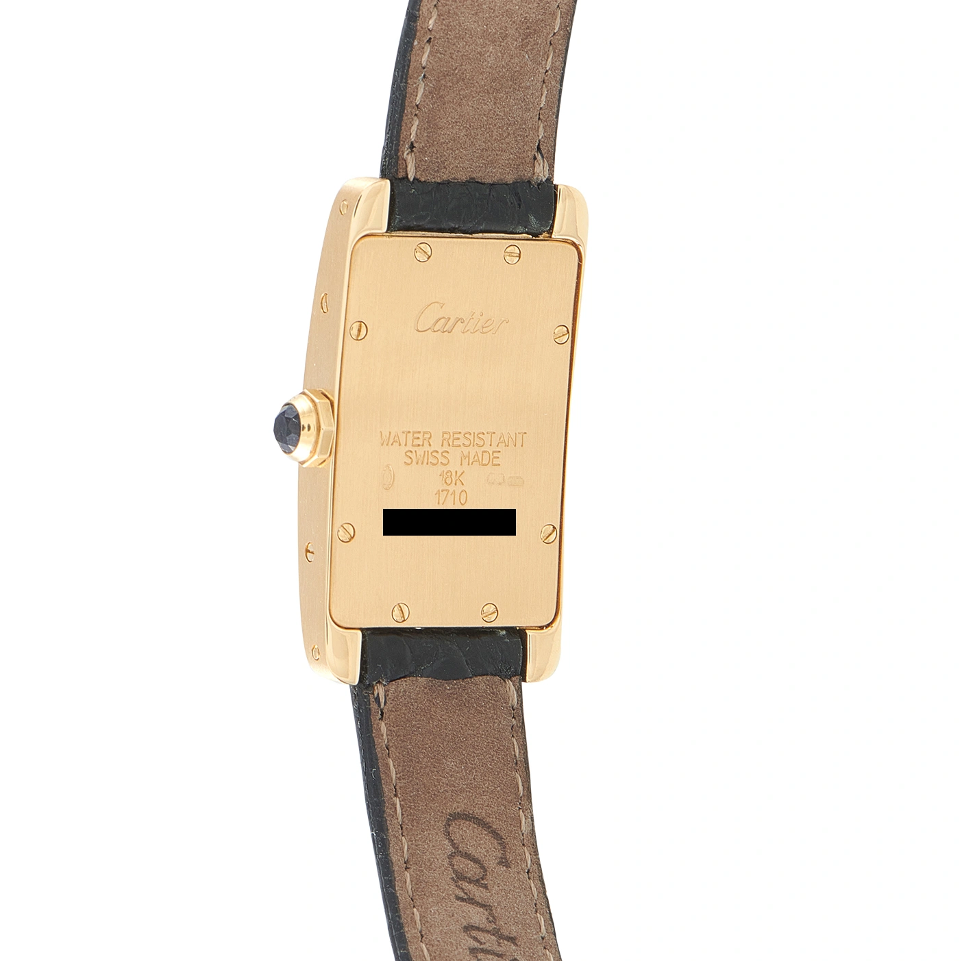 Cartier Tank Américaine Small Model Yellow Gold Watch 1710 - Image 3