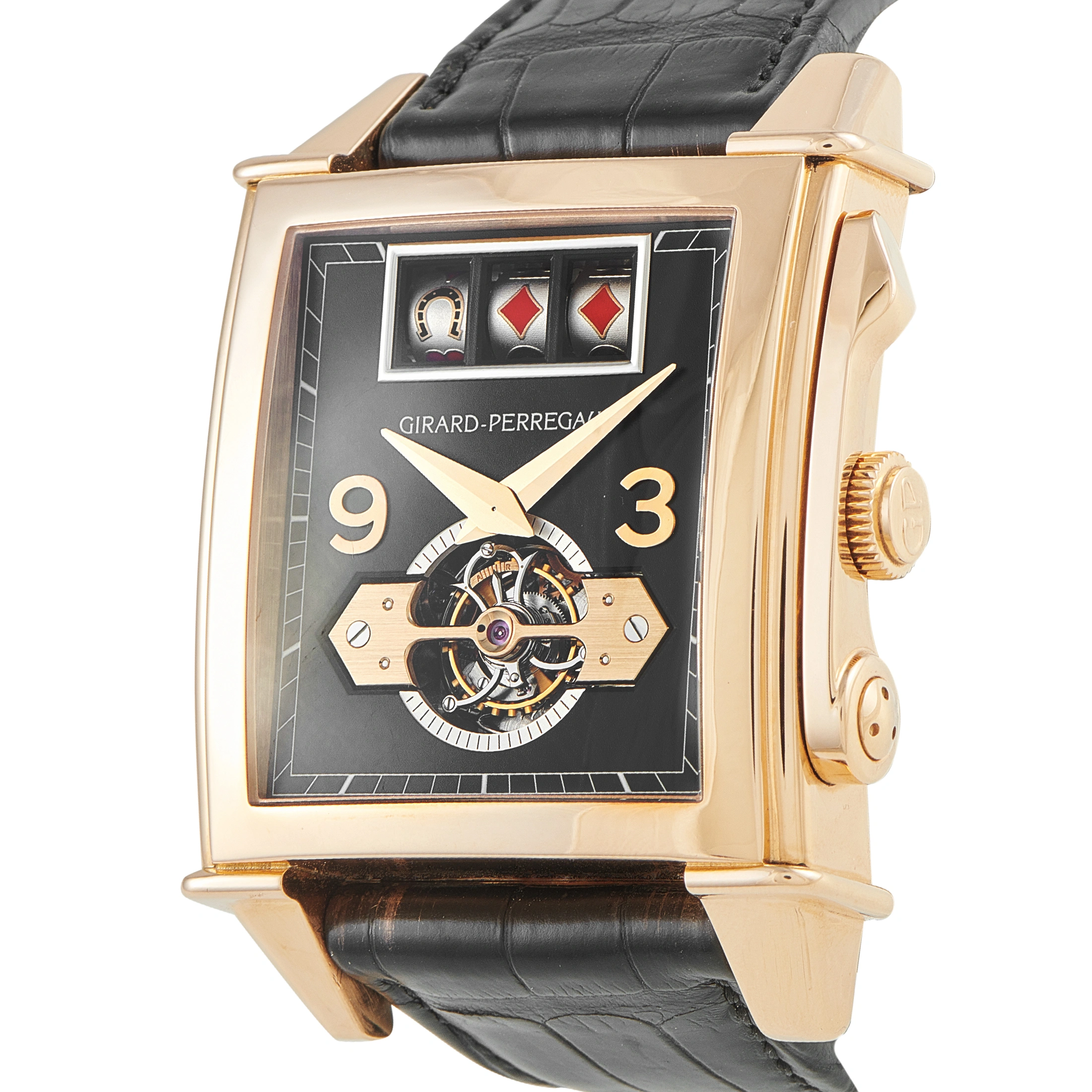 Girard Perregaux Vintage 1945 Jackpot Tourbillon Rose Gold Watch 99720 - Image 2