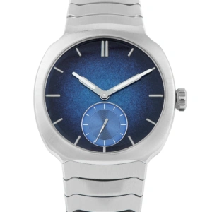 H. Moser & Cie. Streamliner Small Seconds Blue Enamel Steel Watch 6500-1200